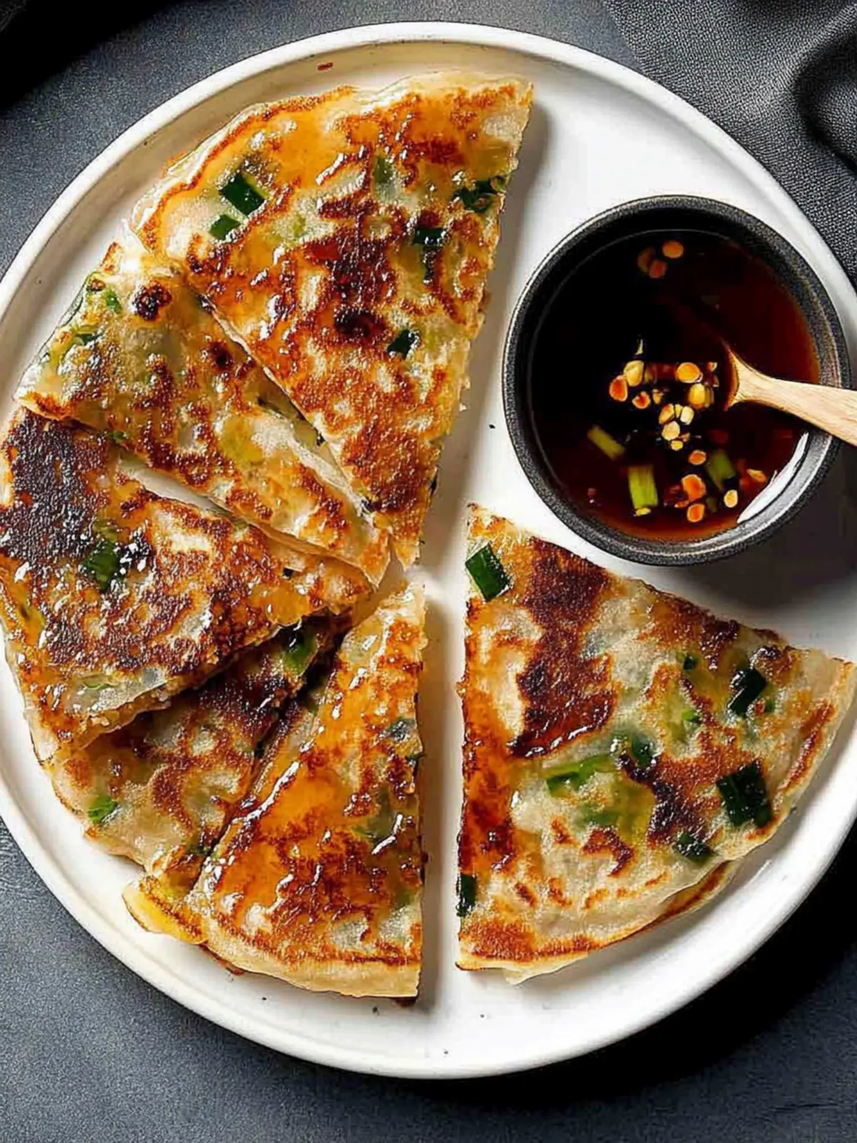 Crispy Scallion Pancakes That Bring Home the Flavors of China 2 Scallion Pancakes