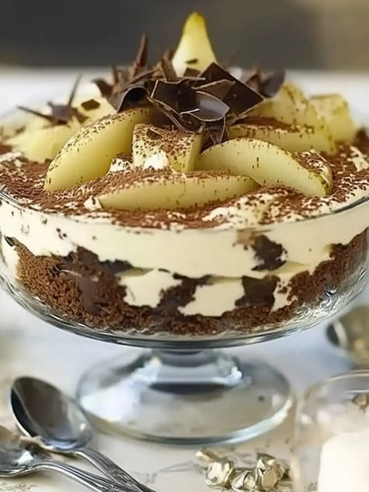 Indulge in Christmas Pear & Chocolate Tiramisu Trifle Bliss 4 Christmas pear & chocolate tiramisu trifle