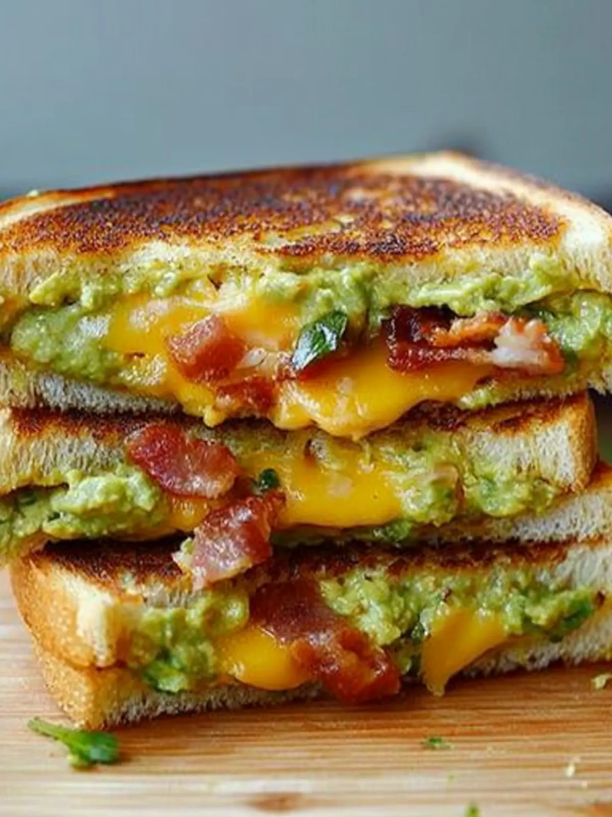 Bacon Guacamole Grilled Cheese Sandwich