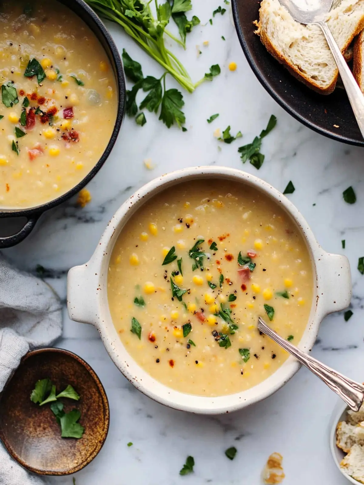 Comforting Yellow Split Pea Soup with Smoky Corn Goodness 5 Yellow Split Pea Soup