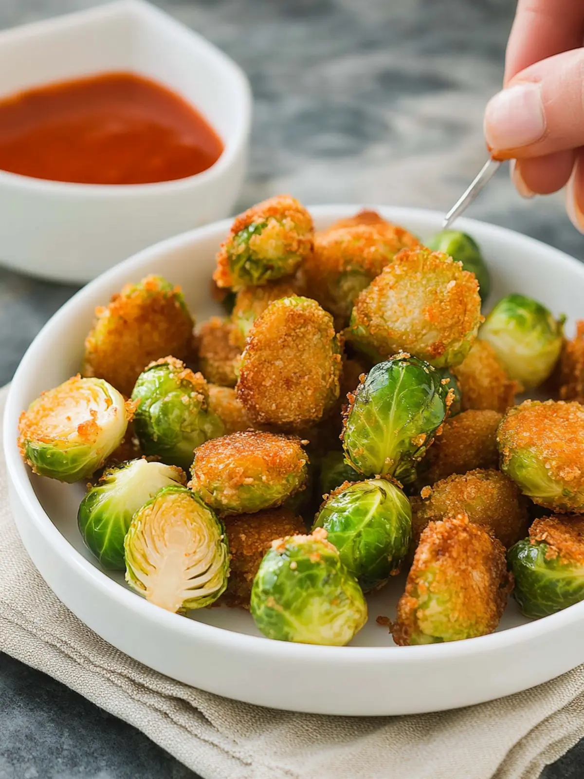 Crispy Buffalo Brussels Sprouts Make Veggies Irresistible 2 Buffalo Brussels Sprouts