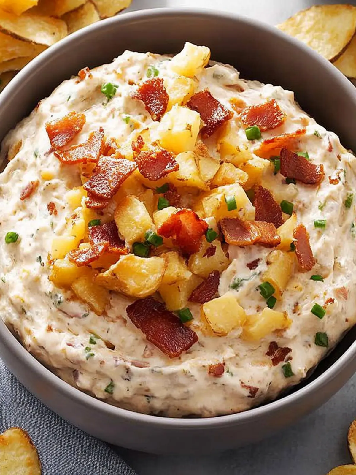 Creamy Loaded Baked Potato Dip for Ultimate Game Day Fun 4 Loaded Baked Potato Dip