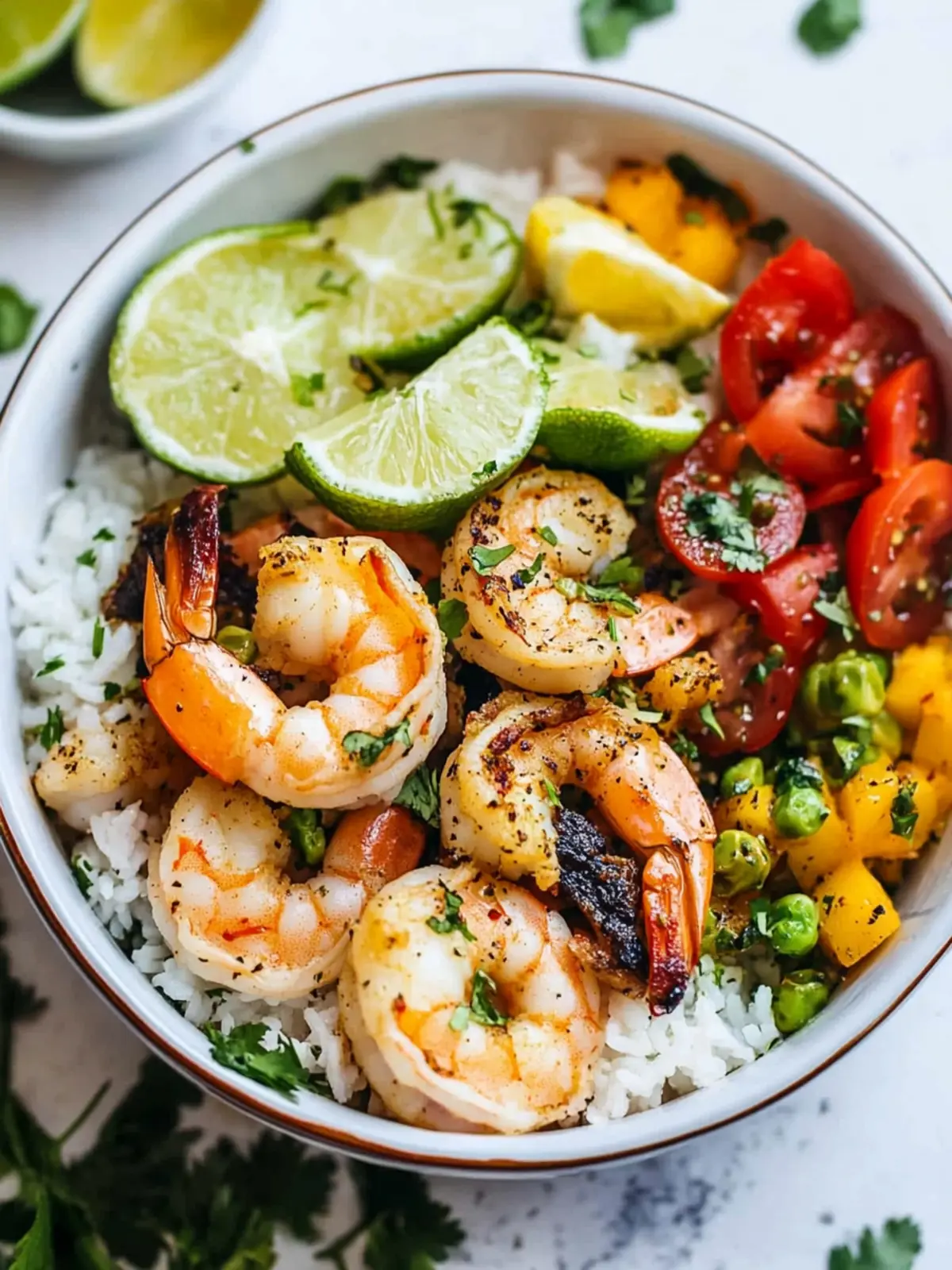 Irresistible Shrimp Bowl with Cilantro Lime Rice Delight 5 Shrimp Bowl with Cilantro Lime Rice
