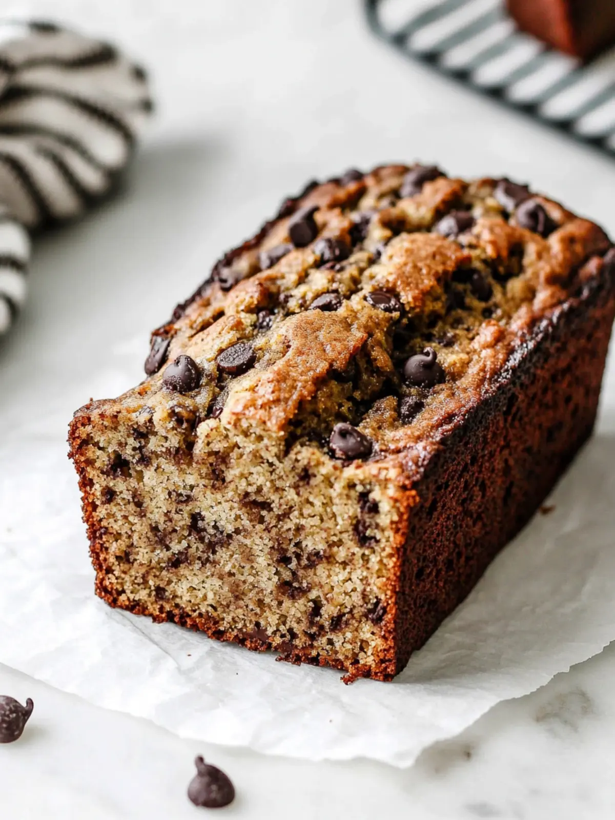 Bake Bliss: Irresistible Chocolate Chip Banana Bread Recipe 2 Chocolate Chip Banana Bread