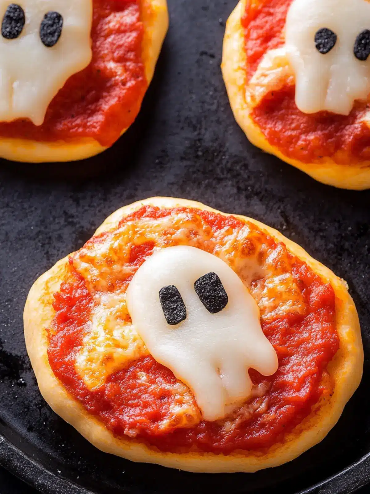 Ghost Pizza Bagels: Easy Halloween Fun for Kids’ Dinner 3 Ghost Pizza Bagels