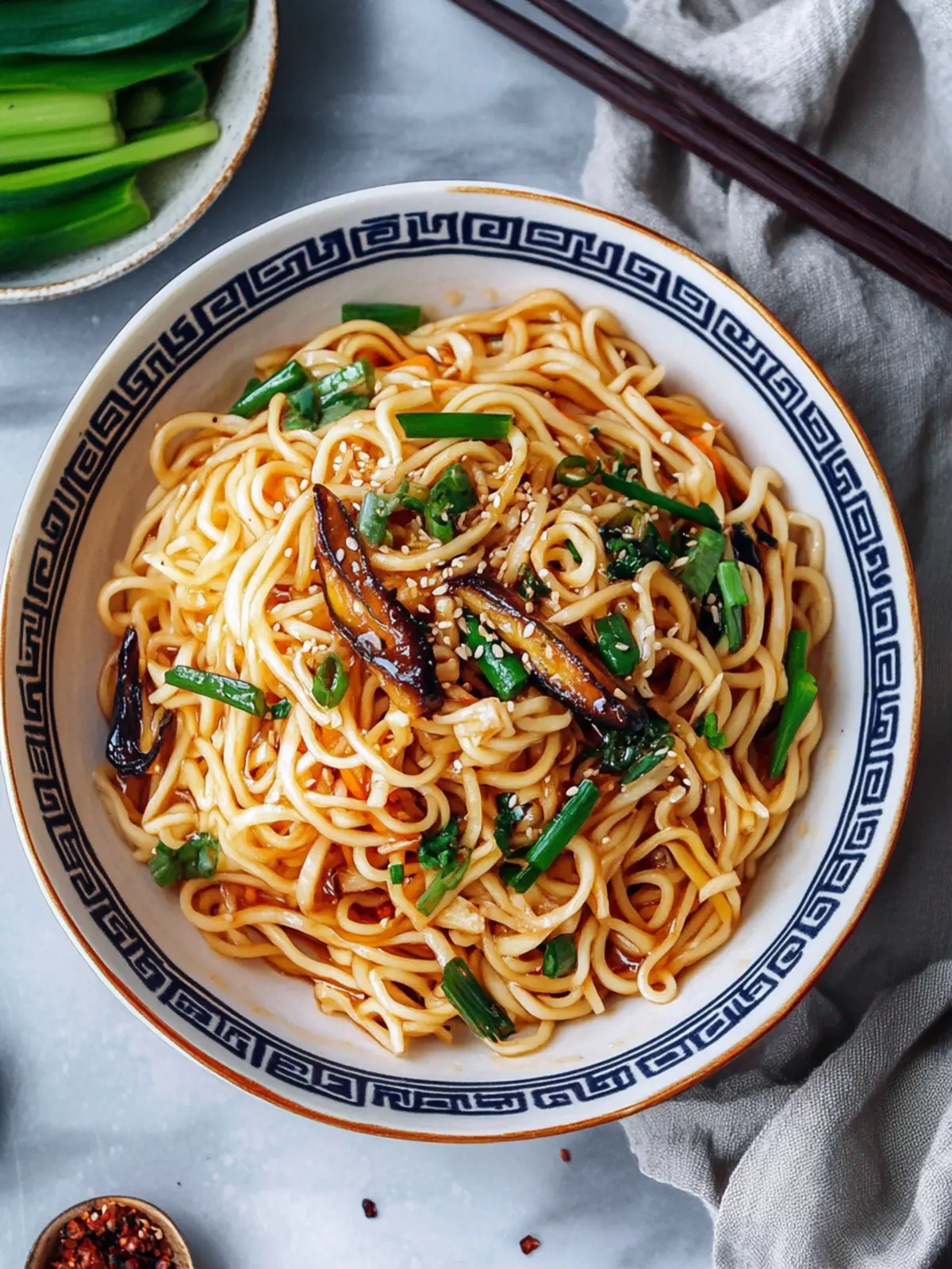 Savor Longevity Noodles (Yi Mein) for a Quick Gourmet Delight 4 Longevity Noodles (Yi Mein/伊面)