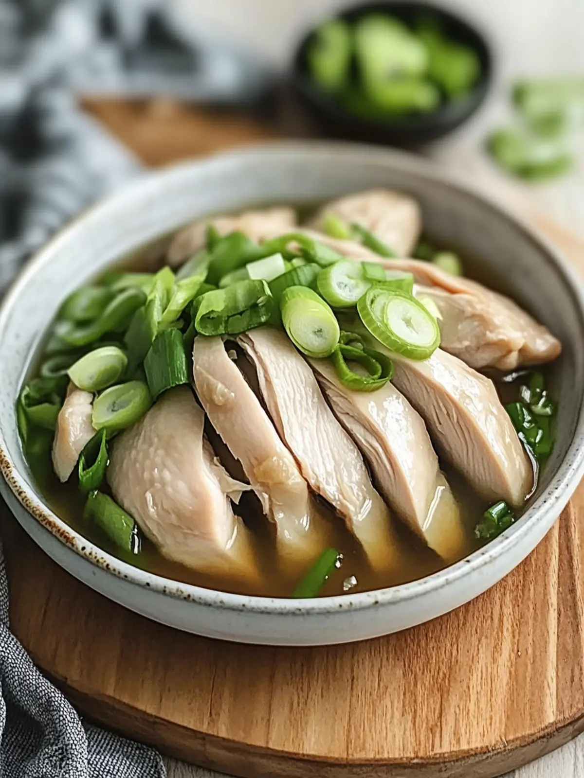 Savory Poached Chinese Chicken with Ginger Scallion Sauce Delight 4 Savory Poached Chinese Chicken with Ginger Scallion Sauce