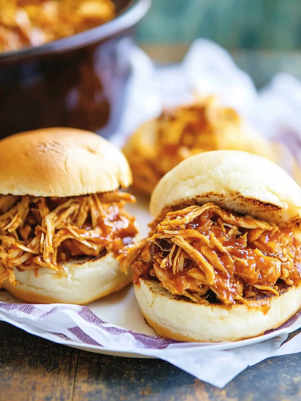 Savor Easy and Tasty Barbecue Chicken Sandwiches in the Crock Pot 3 Easy and Tasty Barbecue Chicken Sandwiches in the Crock Pot