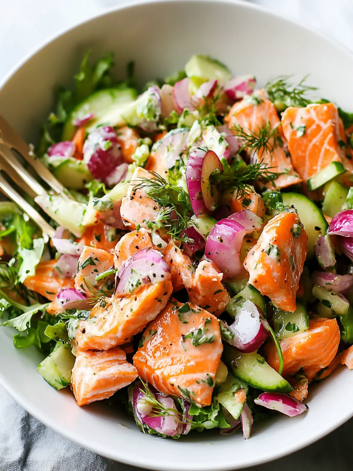 Creamy Salmon Salad: Fresh, Flavorful, and Guilt-Free! 3 Salmon Salad