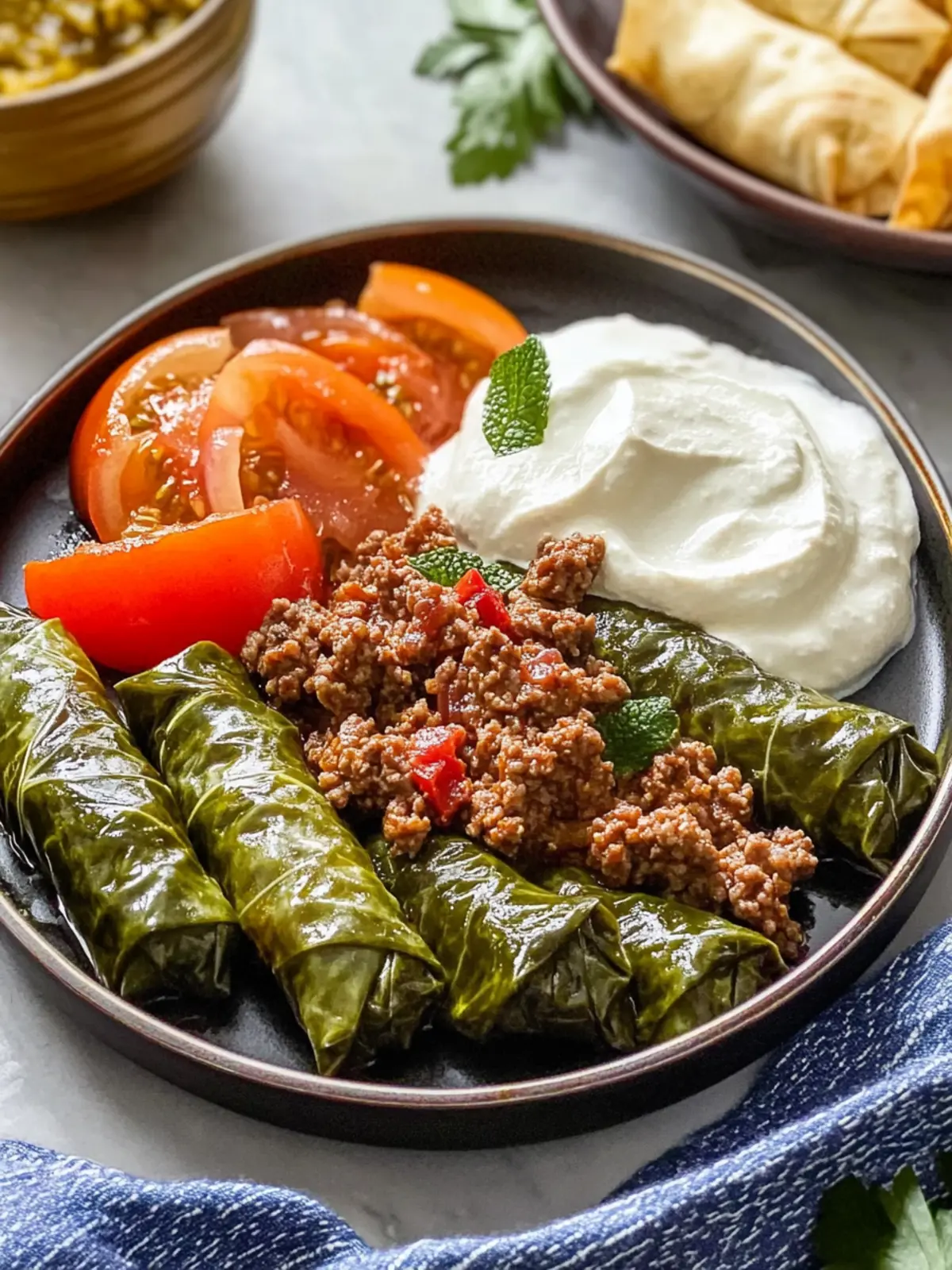 Savory Dolma and Ground Beef Skillet Ready in 20 Minutes 5 Dolma and Ground Beef Skillet