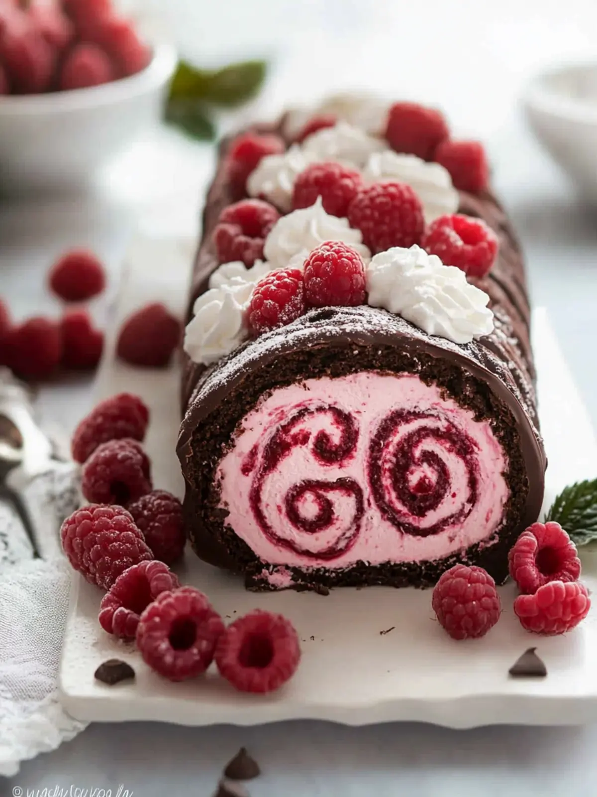 Delightful Raspberry Chocolate Swiss Roll to Swoon Over 5 Raspberry Chocolate Swiss Rol