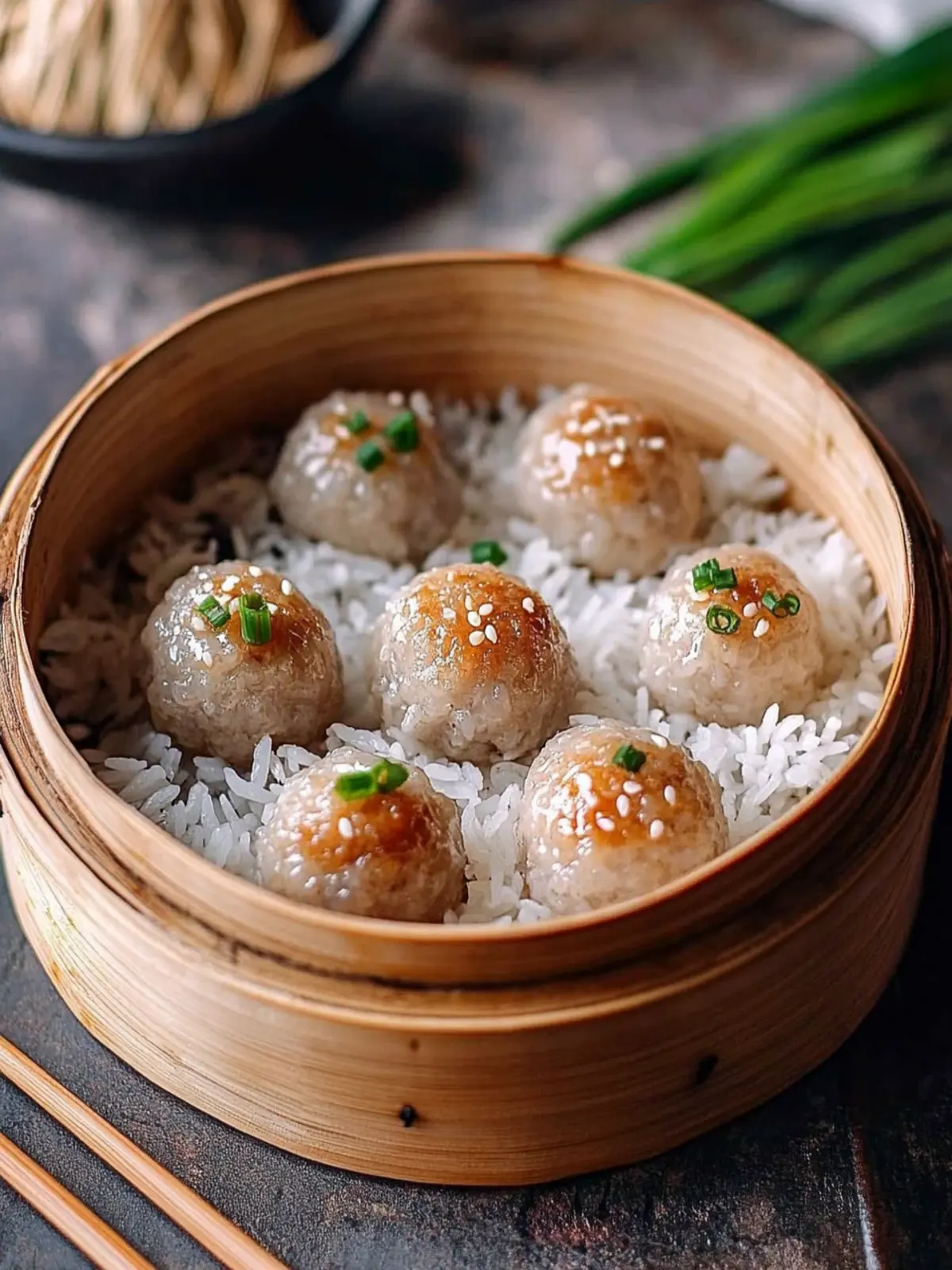 Delicious Chinese Pearl Meatballs with Sticky Rice Recipe to Wow Your Guests 4 Chinese Pearl Meatballs with Sticky Rice (珍珠丸子)