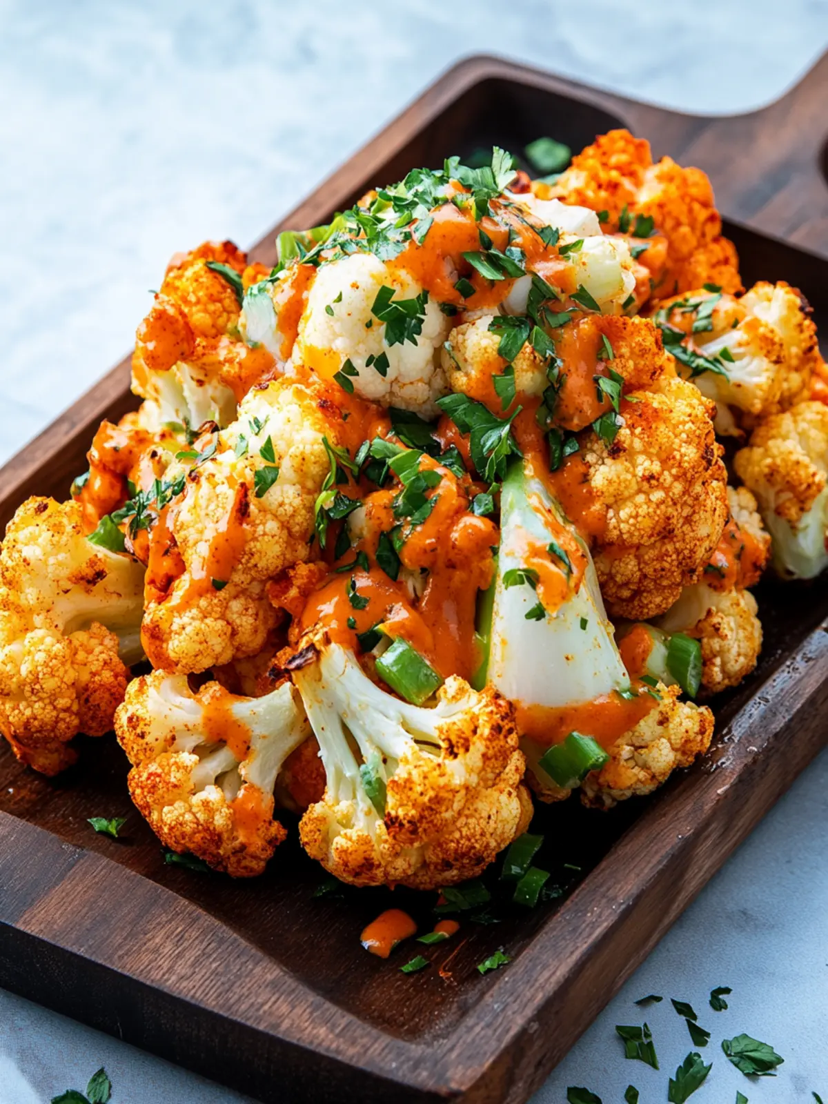 Whole Roasted Buffalo Cauliflower: Healthy Game Day Winner 4 Whole Roasted Buffalo Cauliflower