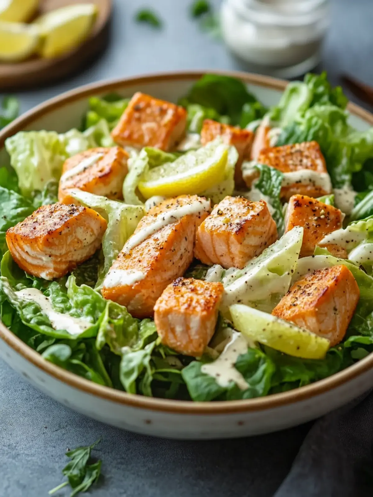Savory Salmon Caesar Salad That Whips Healthy in Minutes 3 Salmon Caesar Salad