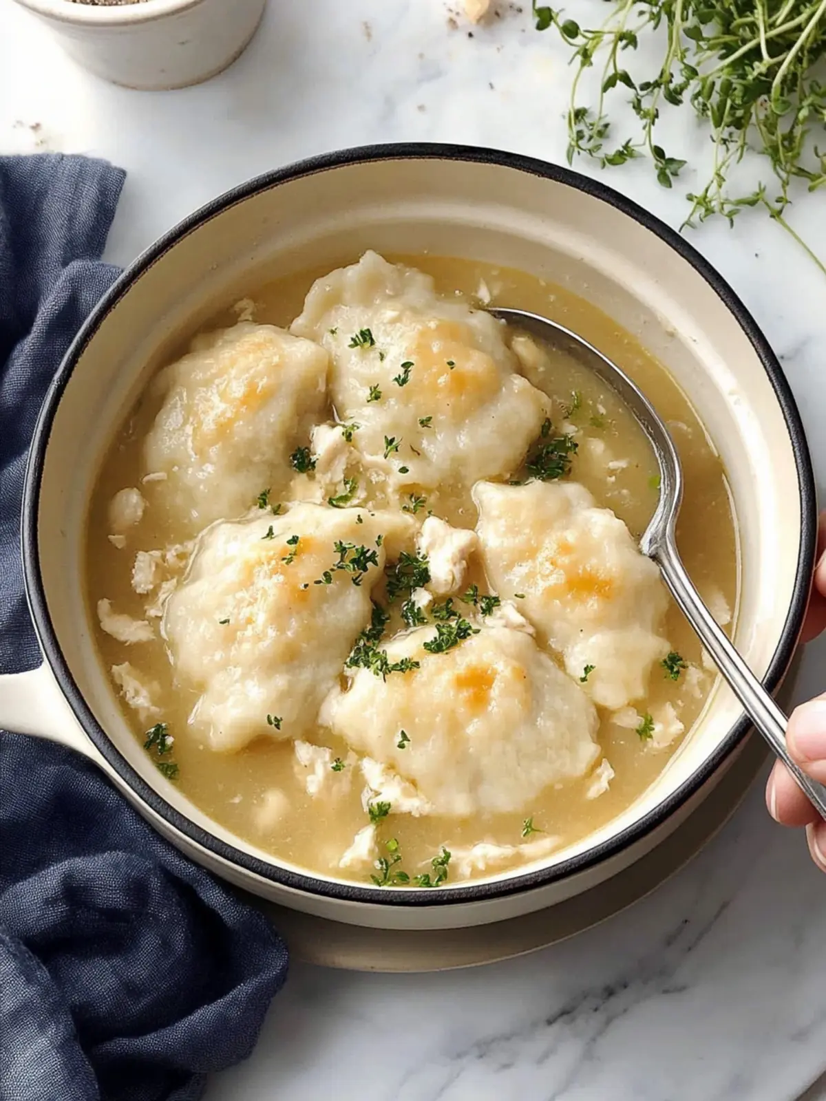 Savory Chicken and Dumplings: A Fun, Easy One-Pot Delight 3 Chicken and Dumplings