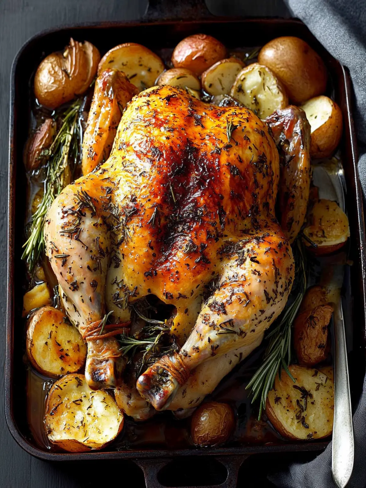 Savory Roasted Chicken with Rosemary for Cozy Family Dinners 3 Roasted Chicken with Rosemary