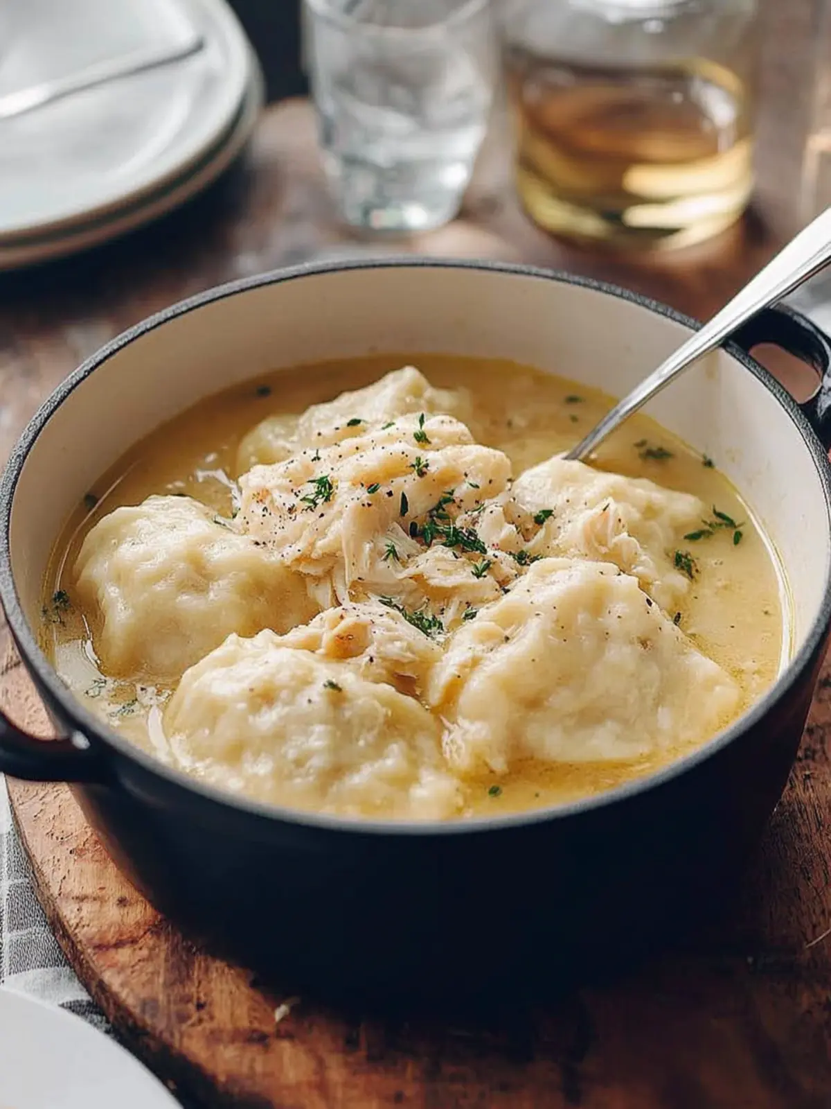 Savory Chicken and Dumplings: A Fun, Easy One-Pot Delight 5 Chicken and Dumplings