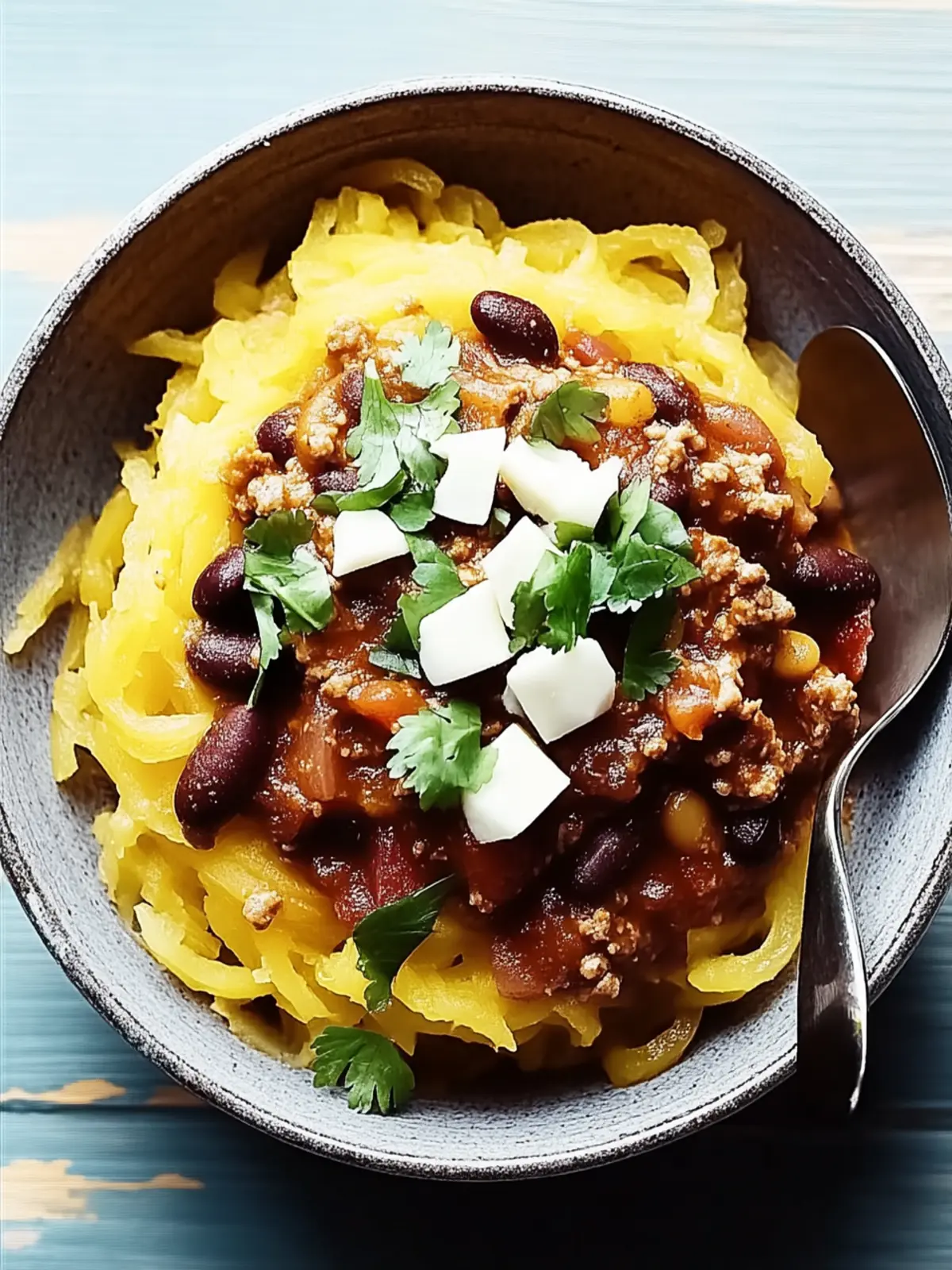 Warm Up with Spiced Turkey Chili over Roasted Spaghetti Squash 4 Warm Up with Spiced Turkey Chili over Roasted Spaghetti Squash
