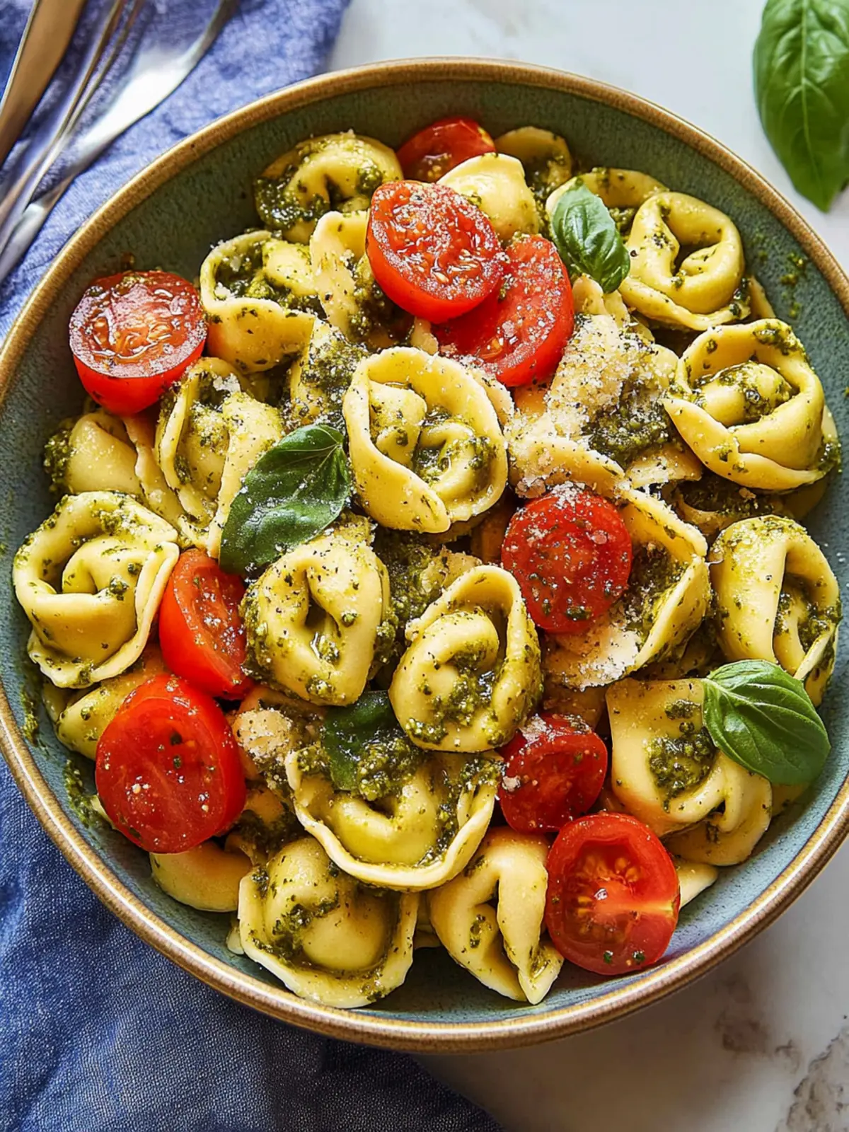 Pesto Tortellini Salad: A Fresh Mediterranean Escape 2 Pesto Tortellini Salad