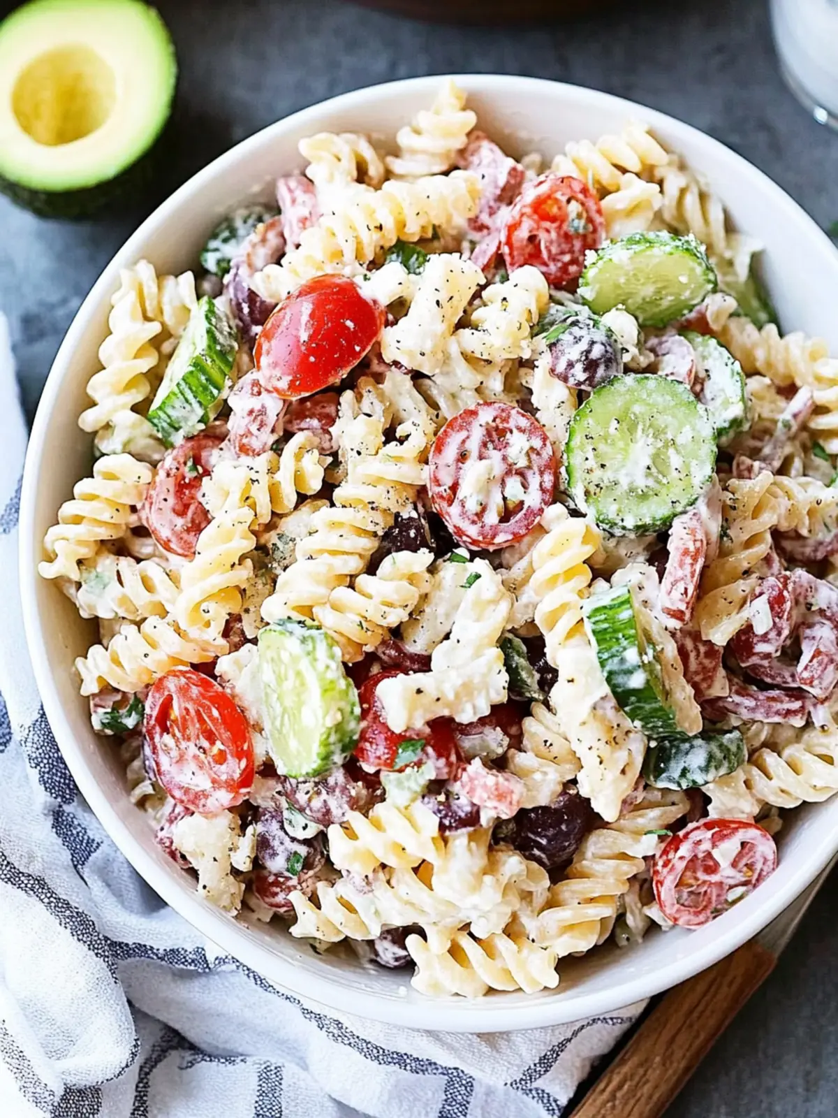 Deliciously Creamy Greek Pasta Salad for Easy Homemade Meals 5 Creamy Greek Pasta Salad