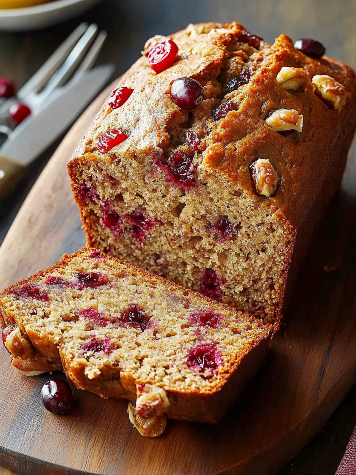 Moist Double Cranberry Banana Bread for Joyful Mornings 2 Double Cranberry Banana Bread
