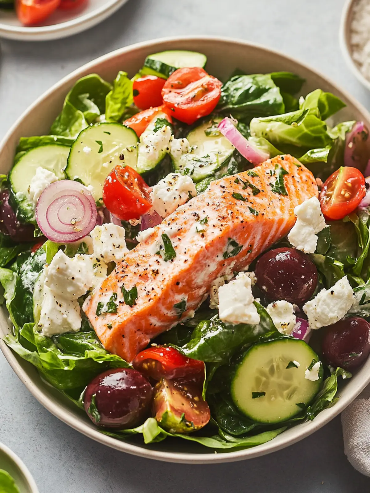 Creamy Greek Salmon Salad for a Flavorful, Healthy Dinner 5 Creamy Greek Salmon Salad