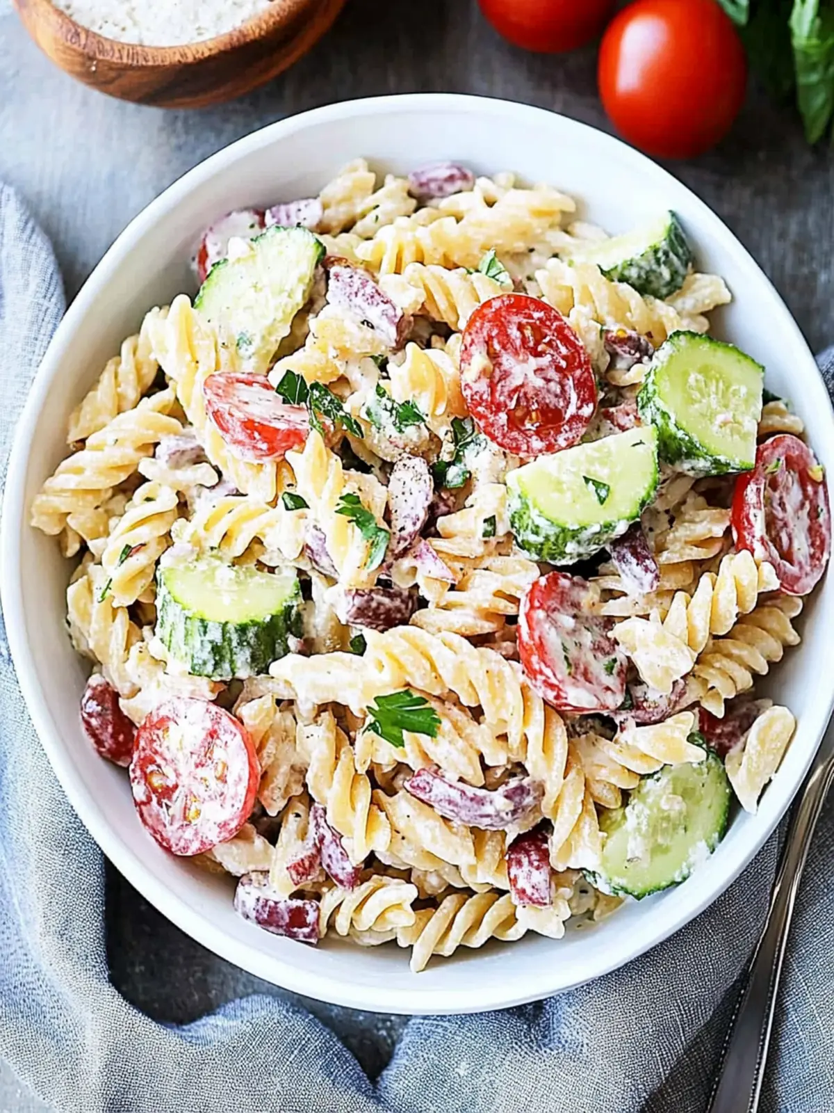 Deliciously Creamy Greek Pasta Salad for Easy Homemade Meals 4 Creamy Greek Pasta Salad