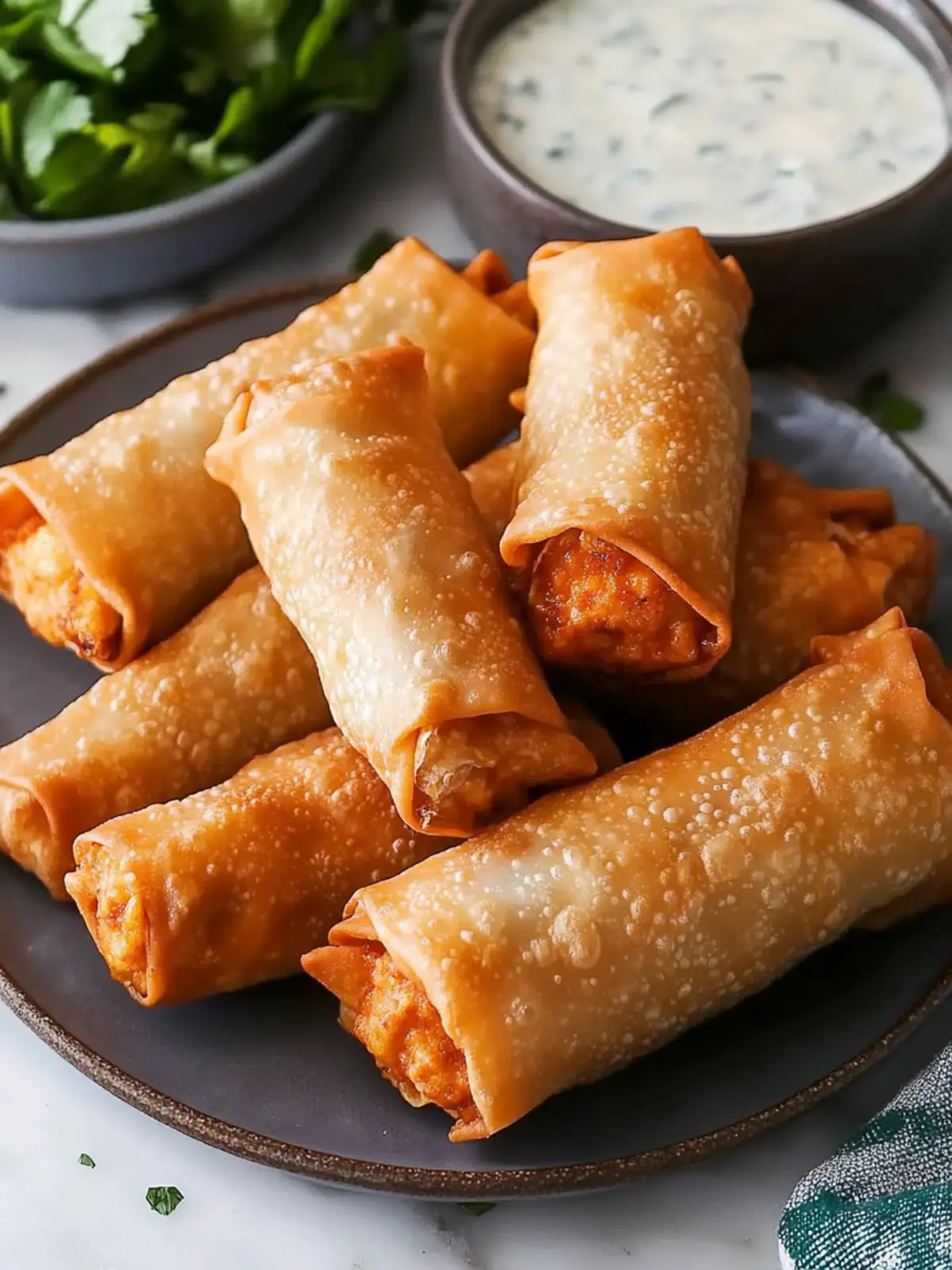Savory Buffalo Chicken Egg Rolls for Quick Comfort Food Bliss 2 Buffalo Chicken Egg Rolls