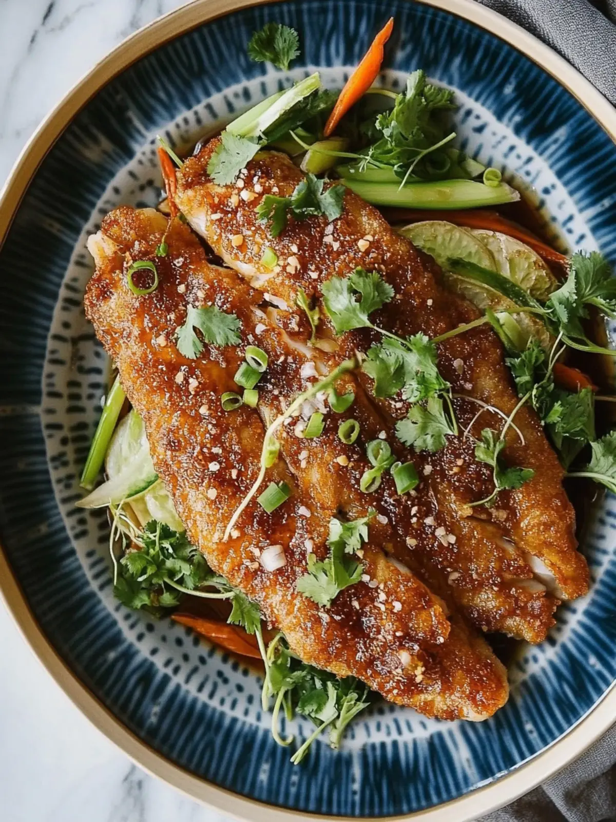 Crispy Fried Flounder, Chinese-Style: A Festive Treat at Home 2 Crispy Fried Flounder, Chinese-Style