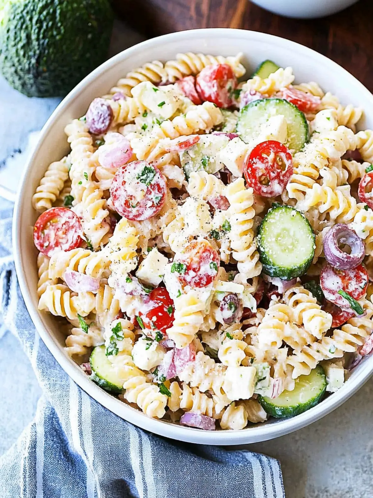 Deliciously Creamy Greek Pasta Salad for Easy Homemade Meals 3 Creamy Greek Pasta Salad