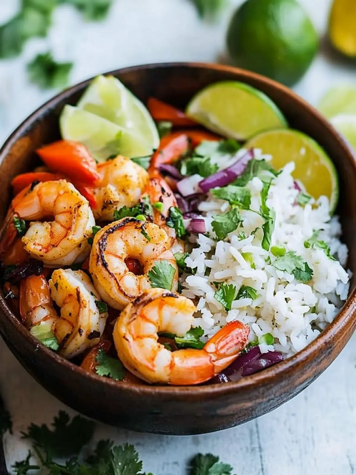 Irresistible Shrimp Bowl with Cilantro Lime Rice Delight 2 Shrimp Bowl with Cilantro Lime Rice
