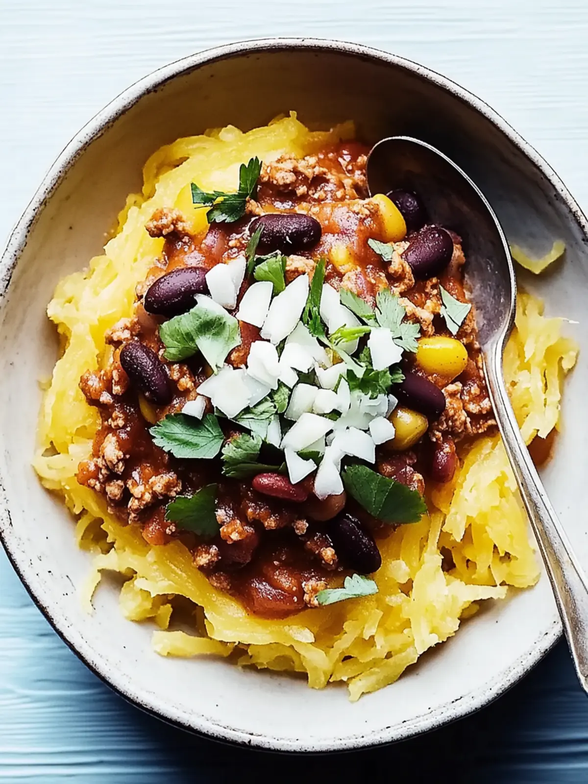 Warm Up with Spiced Turkey Chili over Roasted Spaghetti Squash 3 Warm Up with Spiced Turkey Chili over Roasted Spaghetti Squash
