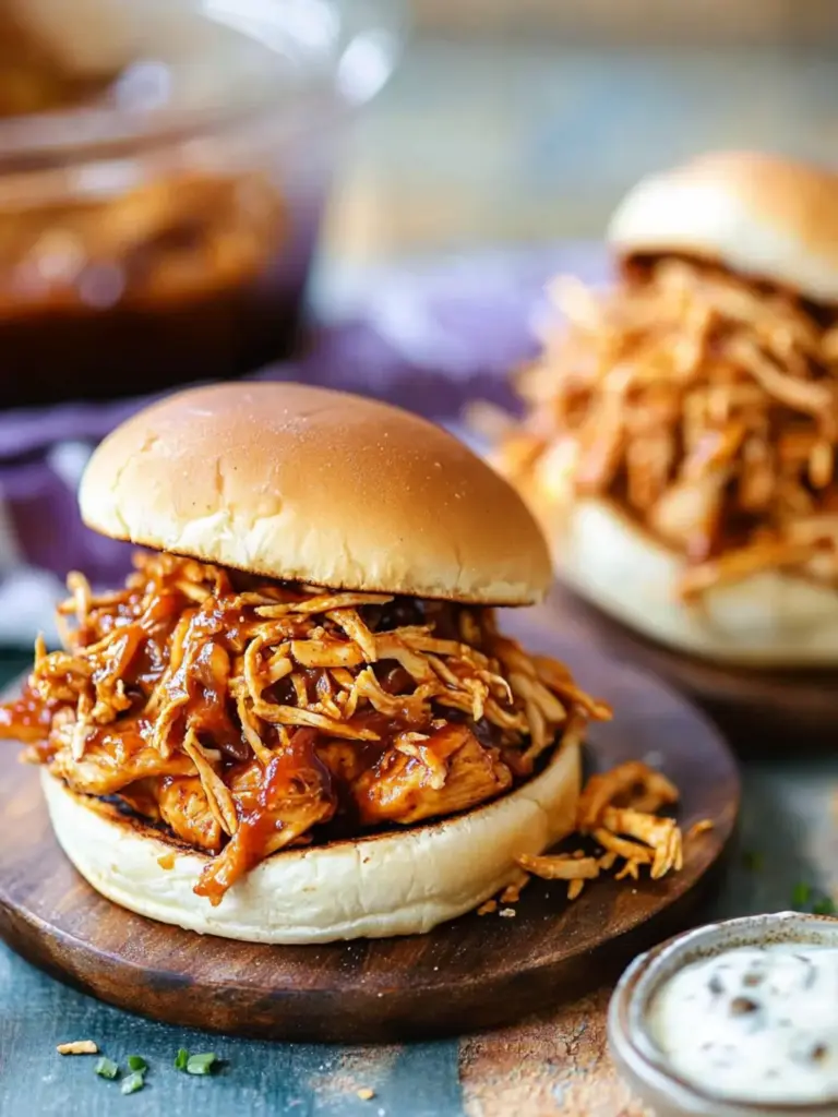 Easy and Tasty Barbecue Chicken Sandwiches in the Crock Pot