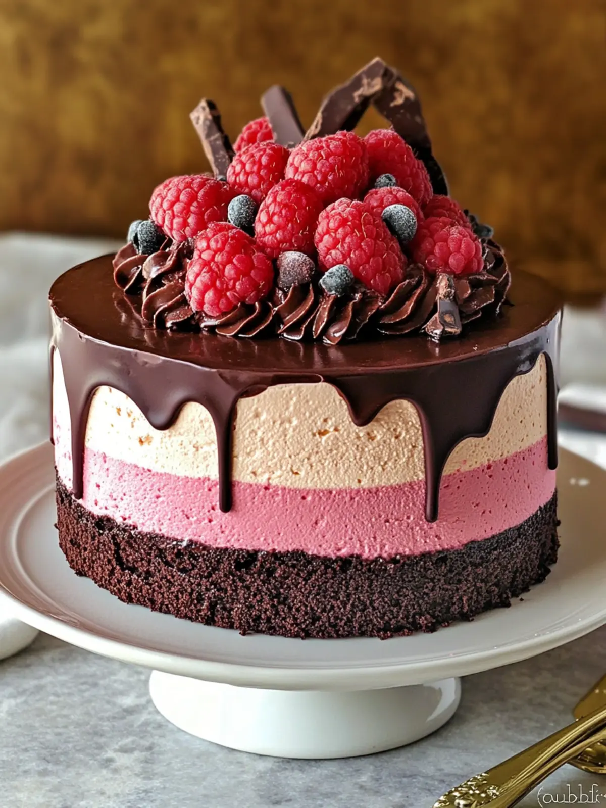 Indulge in This Luxurious Chocolate Raspberry Mousse Cake 5 Chocolate Raspberry Mousse Cake