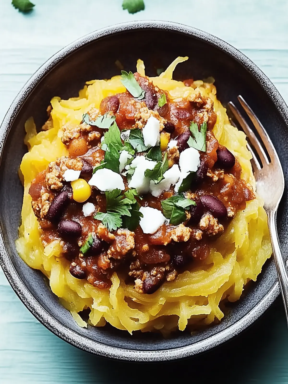 Warm Up with Spiced Turkey Chili over Roasted Spaghetti Squash 5 Warm Up with Spiced Turkey Chili over Roasted Spaghetti Squash