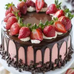 Decadent Strawberry Chocolate Cake for Sweet Celebrations 3 Strawberry Chocolate Cake