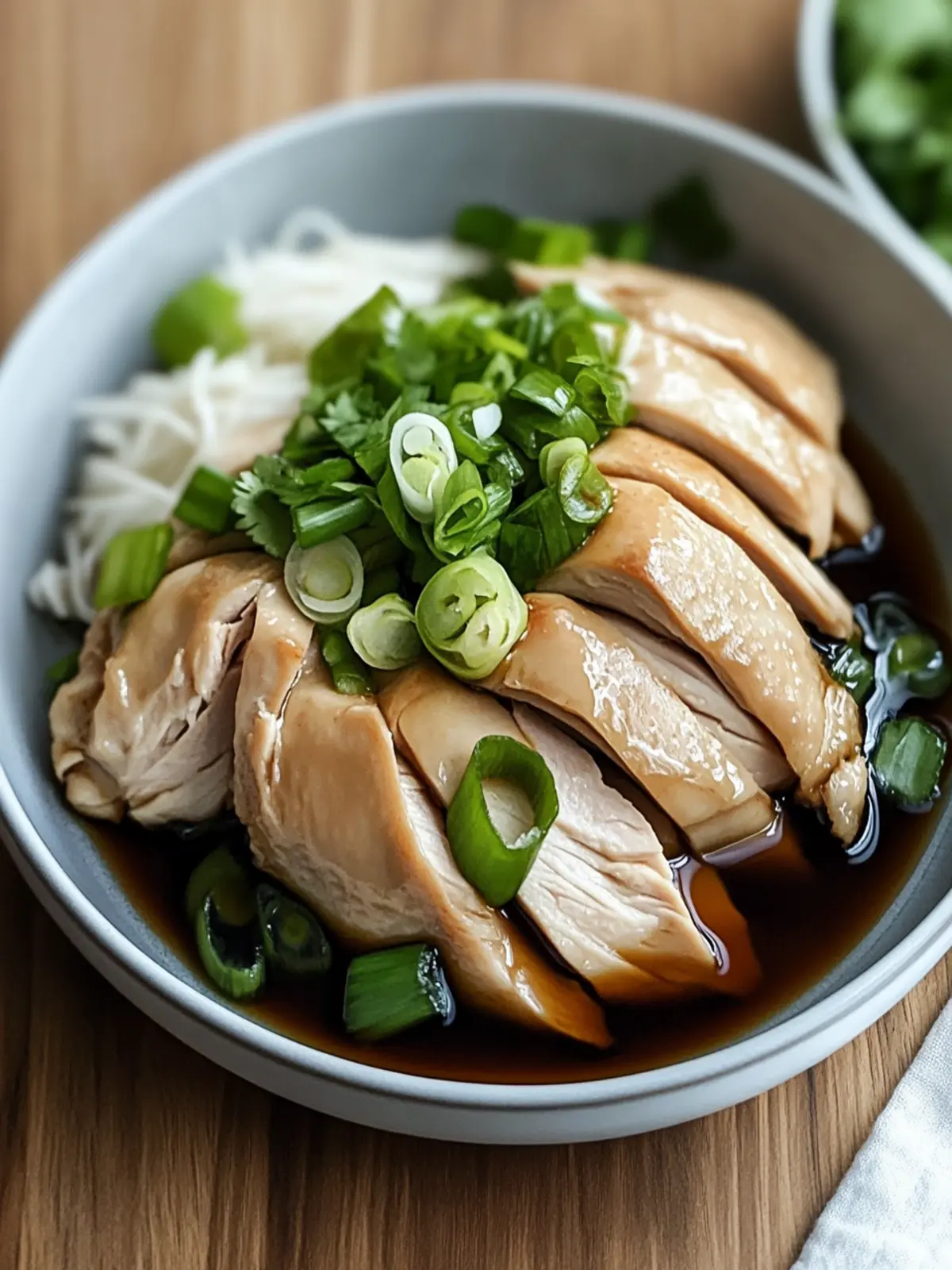 Savory Poached Chinese Chicken with Ginger Scallion Sauce Delight 5 Savory Poached Chinese Chicken with Ginger Scallion Sauce