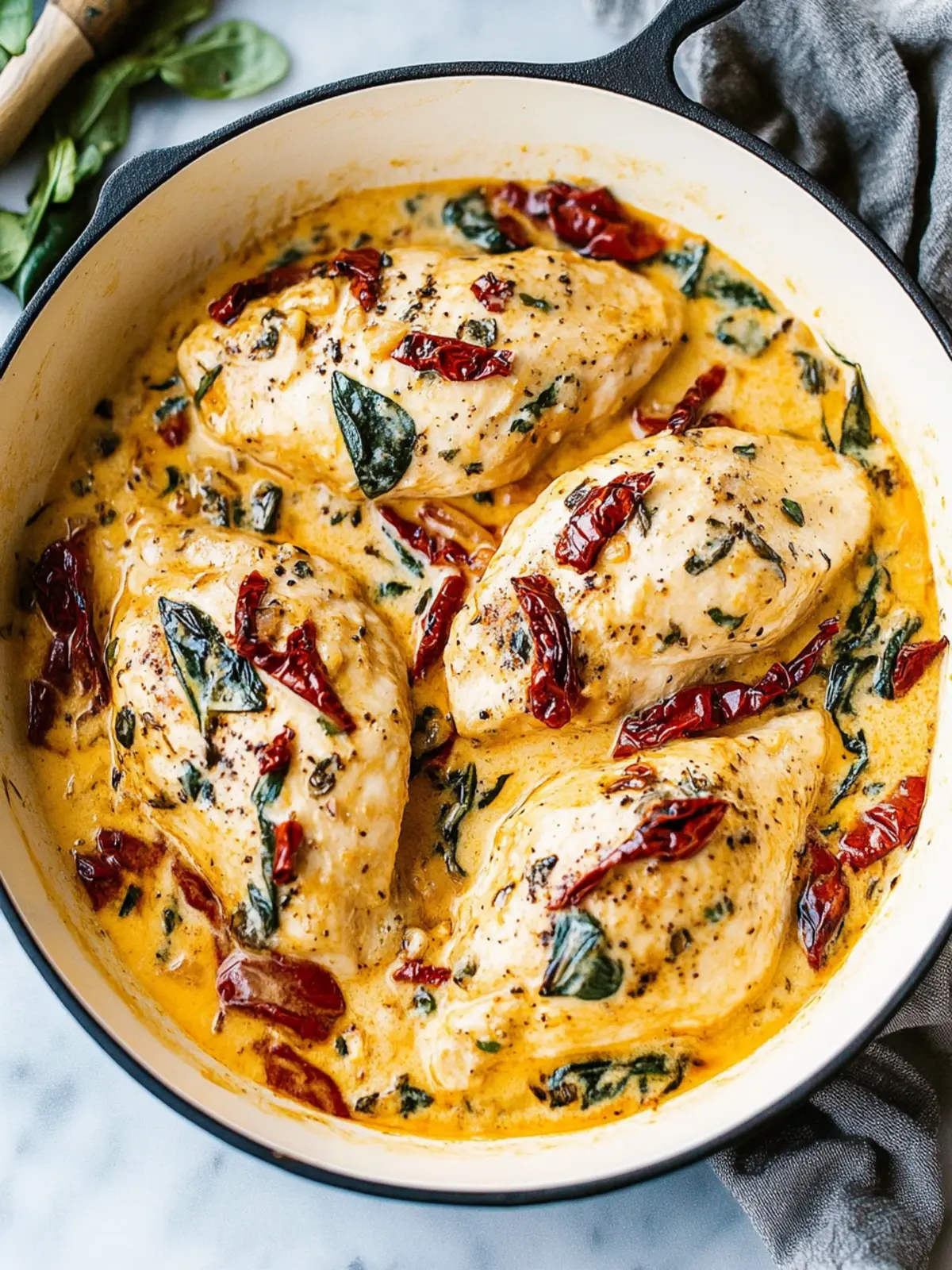 Creamy Tuscan Chicken: Easy Comfort Food for Cozy Nights 2 Creamy Tuscan Chicken