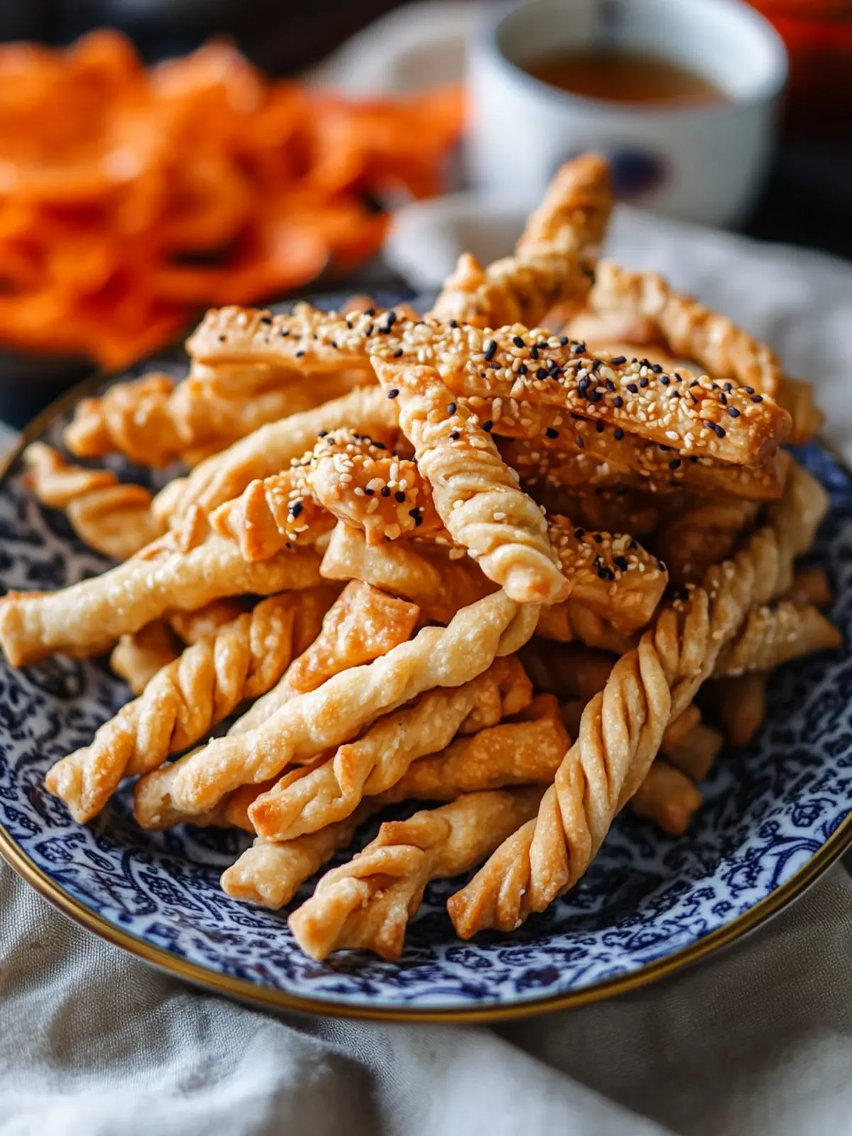Crispy Chinese Sesame Twists (Zha Ma Ye) for Festive Fun 5 Chinese Sesame Twists (Zha Ma Ye – 炸麻叶), a Chinese New Year Snack