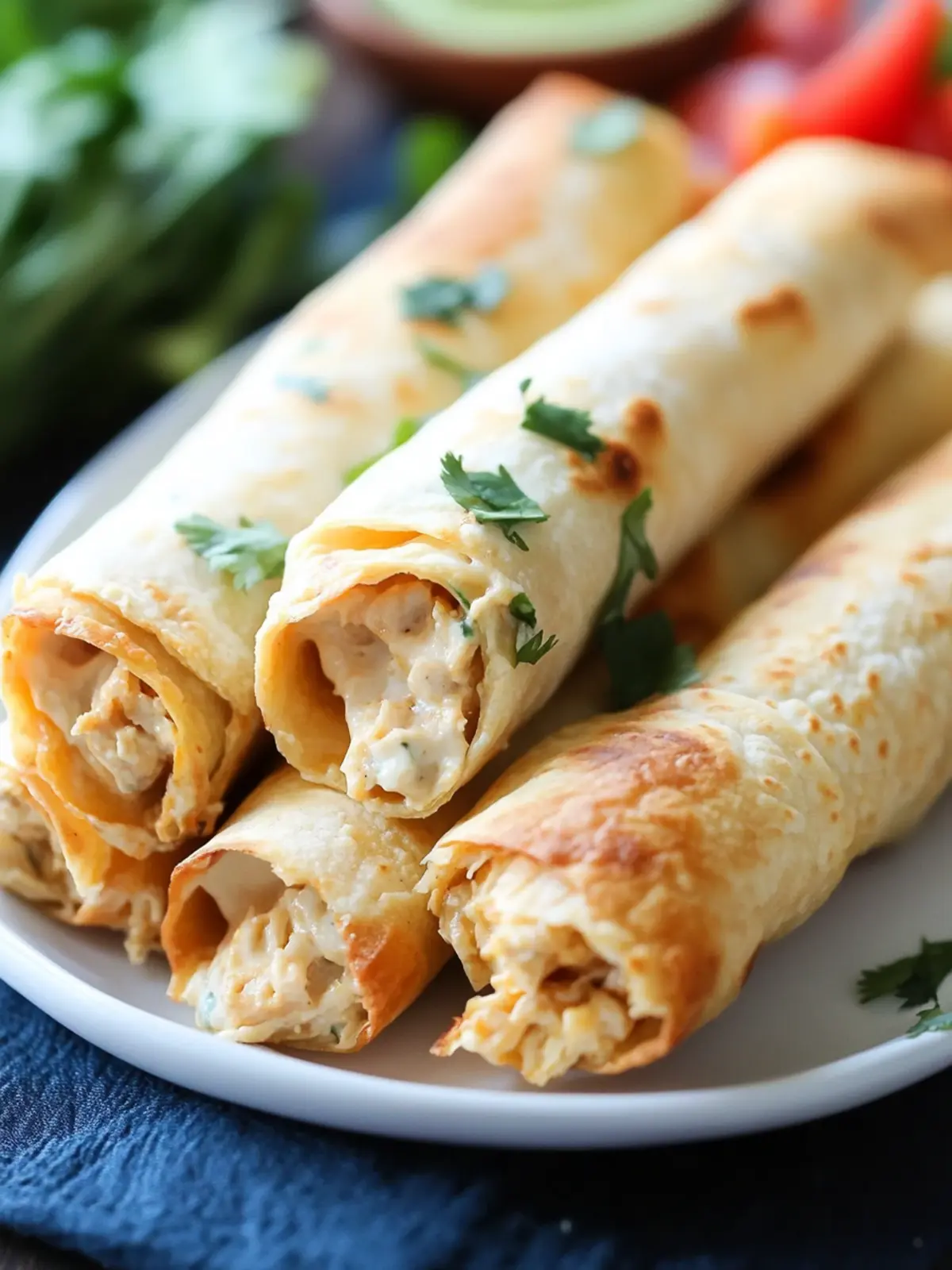 Baked Creamy Chicken Taquitos for Quick Weeknight Meals 3 Baked Creamy Chicken Taquitos