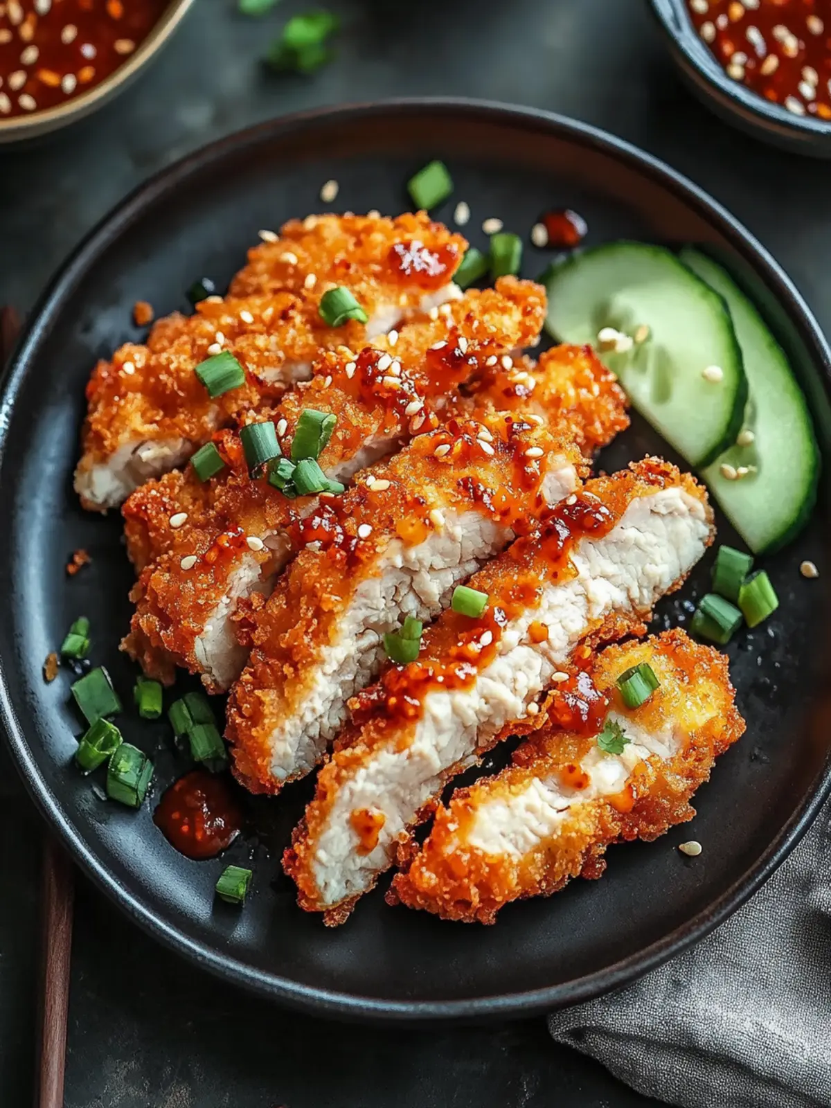 Spicy Korean Chicken Katsu: Crispy Crunch with a Fiery Twist 4 Spicy Korean Chicken Katsu: Crispy Crunch with a Fiery Twist