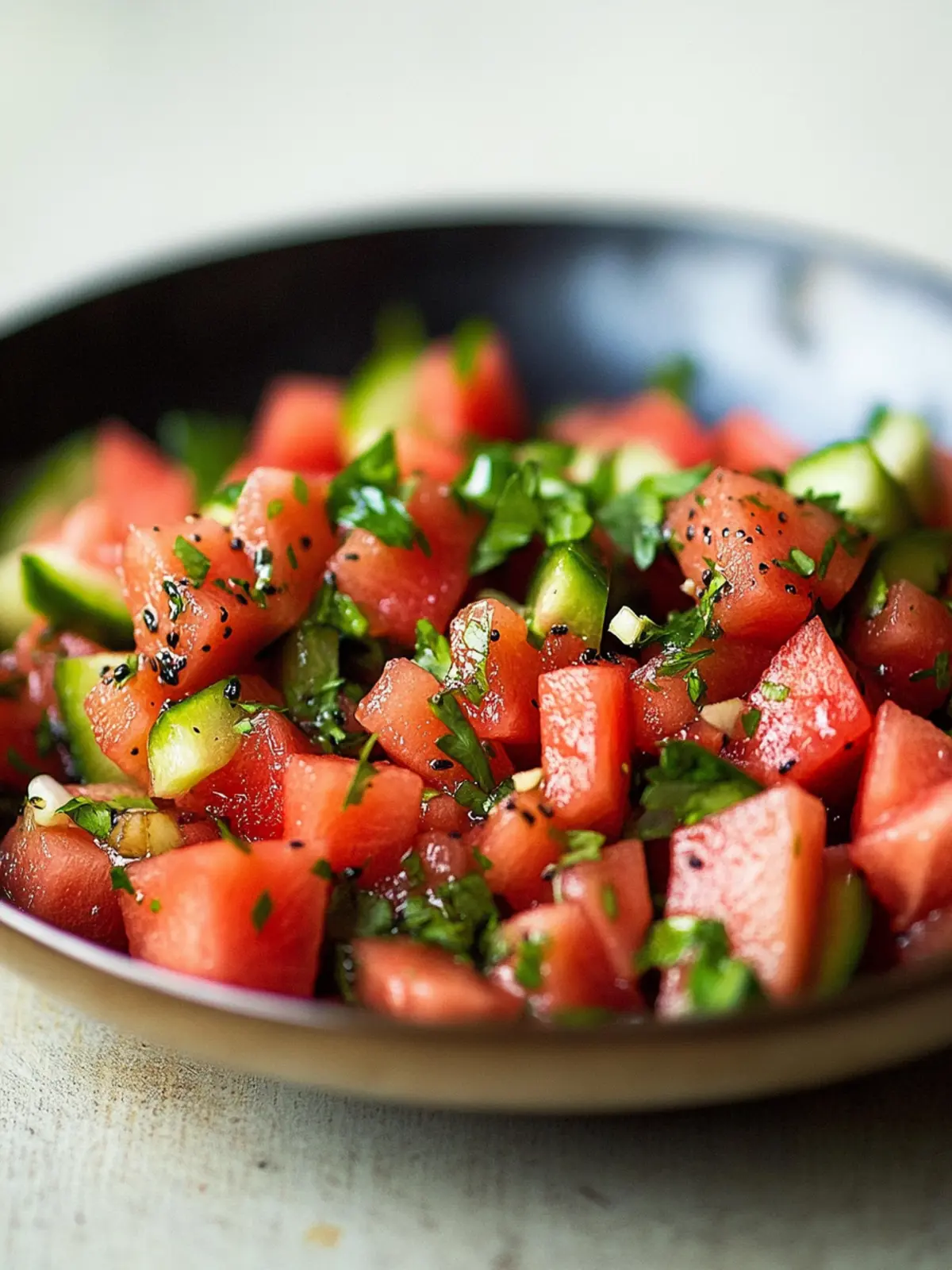 Savory Nigella Watermelon Salad That Energizes Your Summer 3 Nigella Watermelon Salad