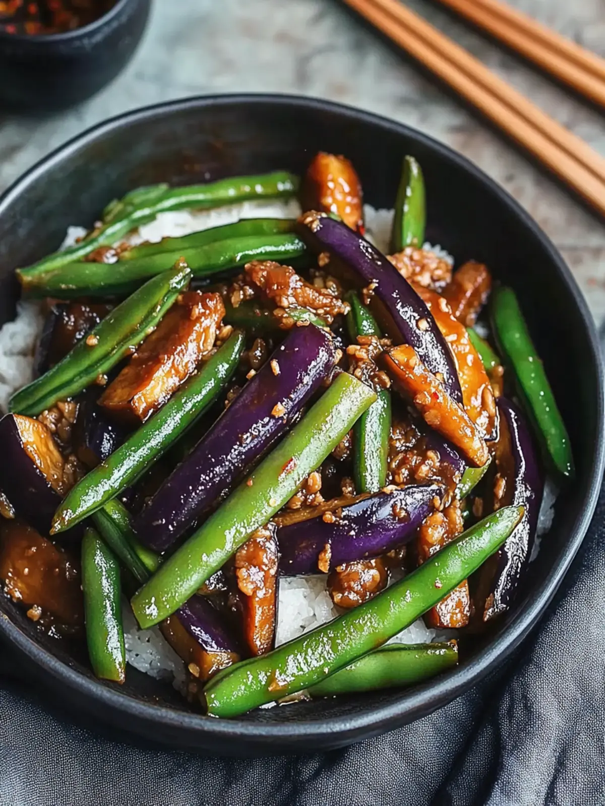Savor the Flavor: Quick Chinese Stir-Fried Eggplant & Green Beans 3 Savor the Flavor: Chinese Stir-Fried Eggplant and Green Beans