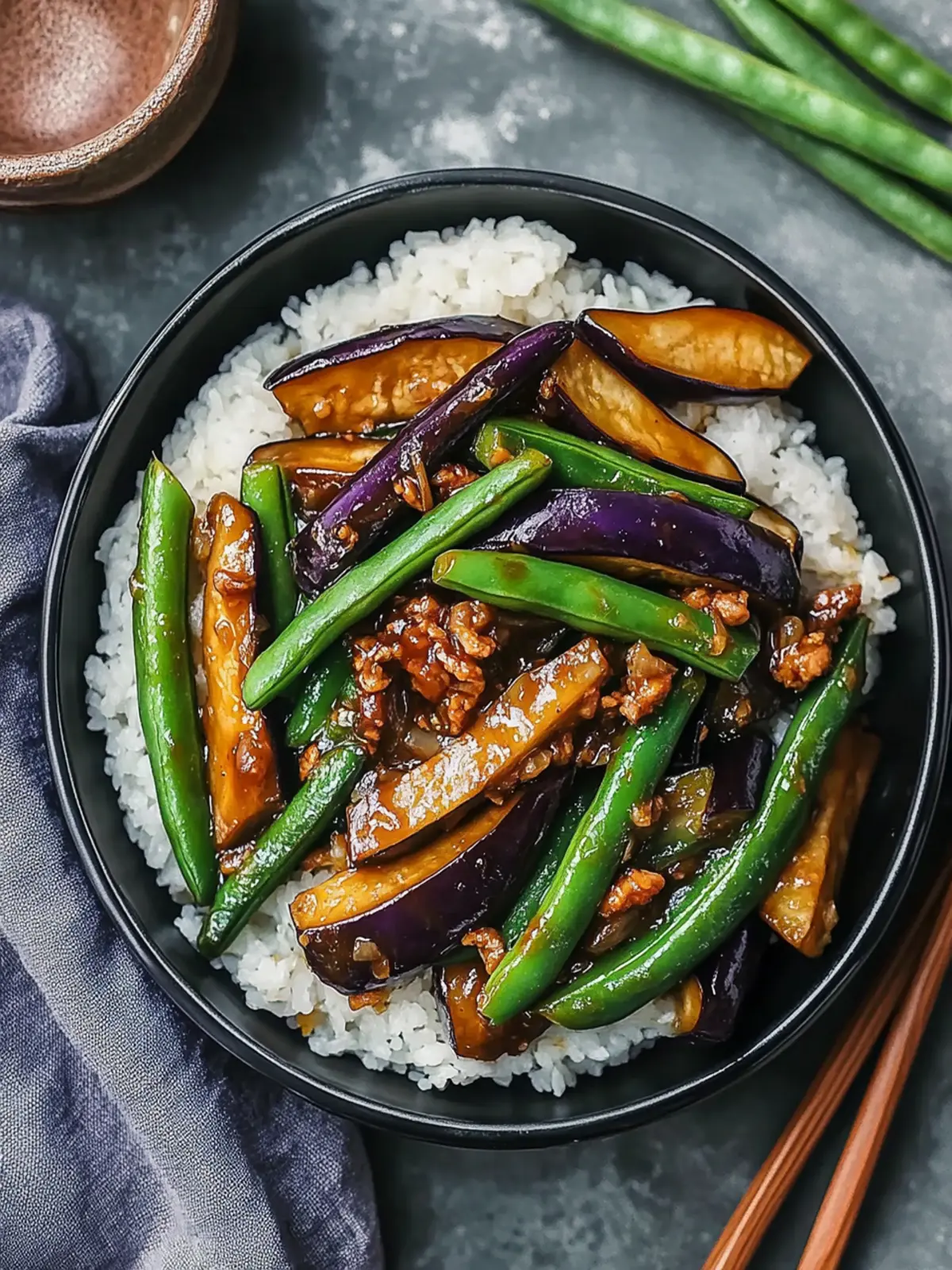 Savor the Flavor: Easy Chinese Stir-Fried Eggplant & Green Beans 2 Savor the Flavor: Chinese Stir-Fried Eggplant and Green Beans