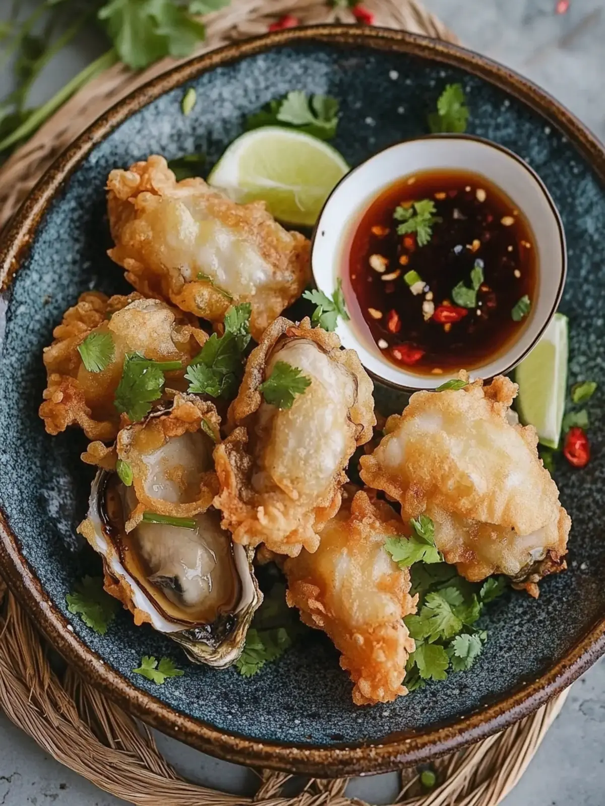 Irresistible Chinese Deep Fried Oysters with Dipping Sauce Recipe 2 Chinese Deep Fried Oysters with Dipping Sauce