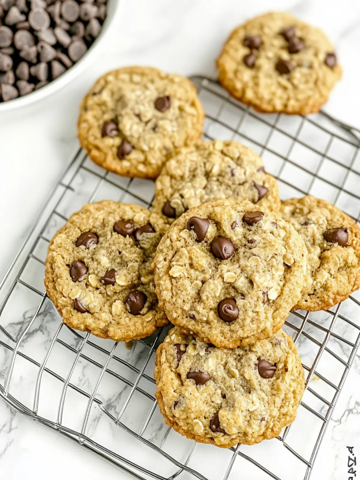 Heavenly Eggless Oatmeal Chocolate Chip Cookies Made Easy 3 Eggless Oatmeal Chocolate Chip Cookies
