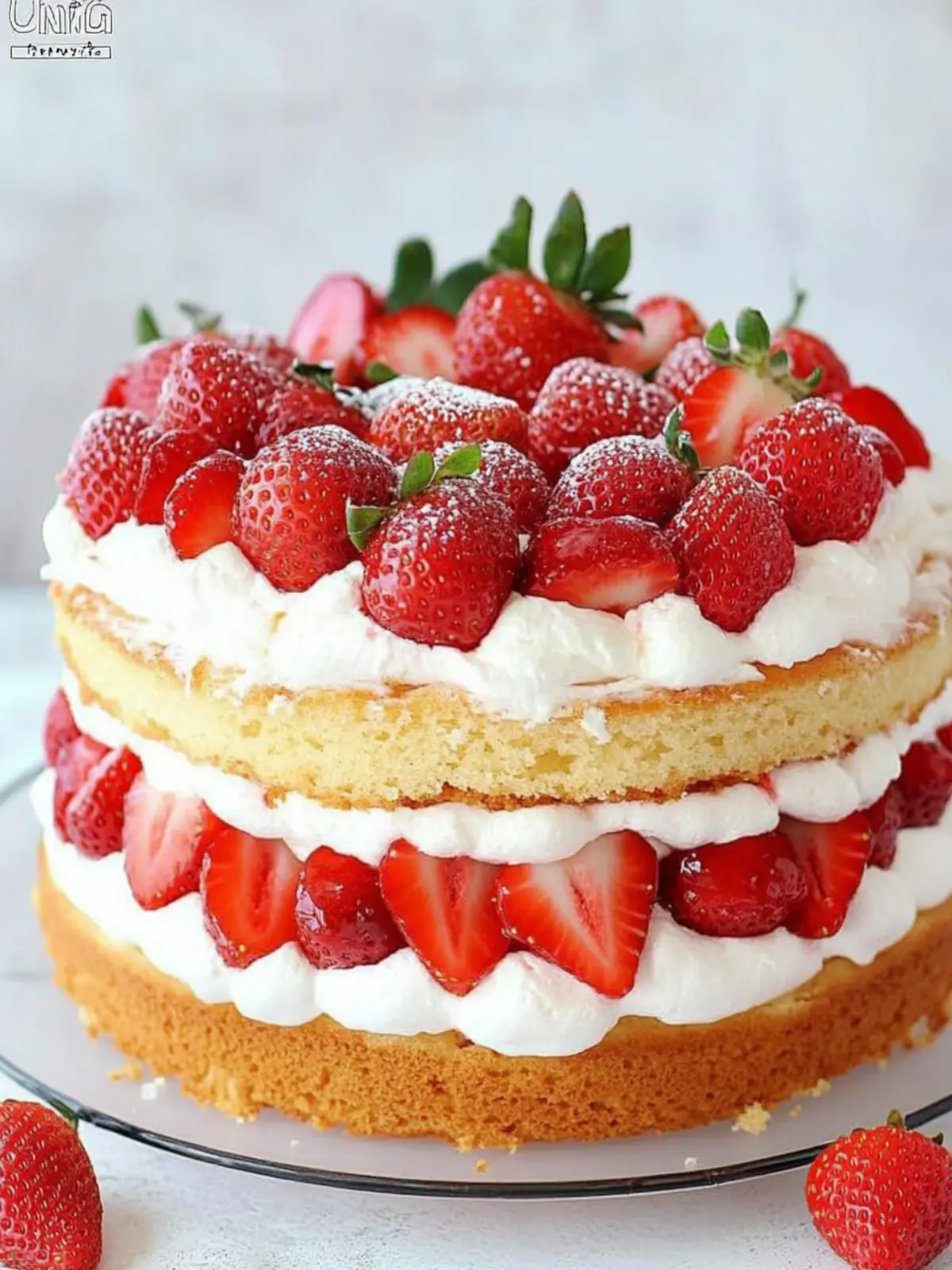 Delicious Strawberry Shortcake Cake to Sweeten Your Day 3 Strawberry Shortcake Cake