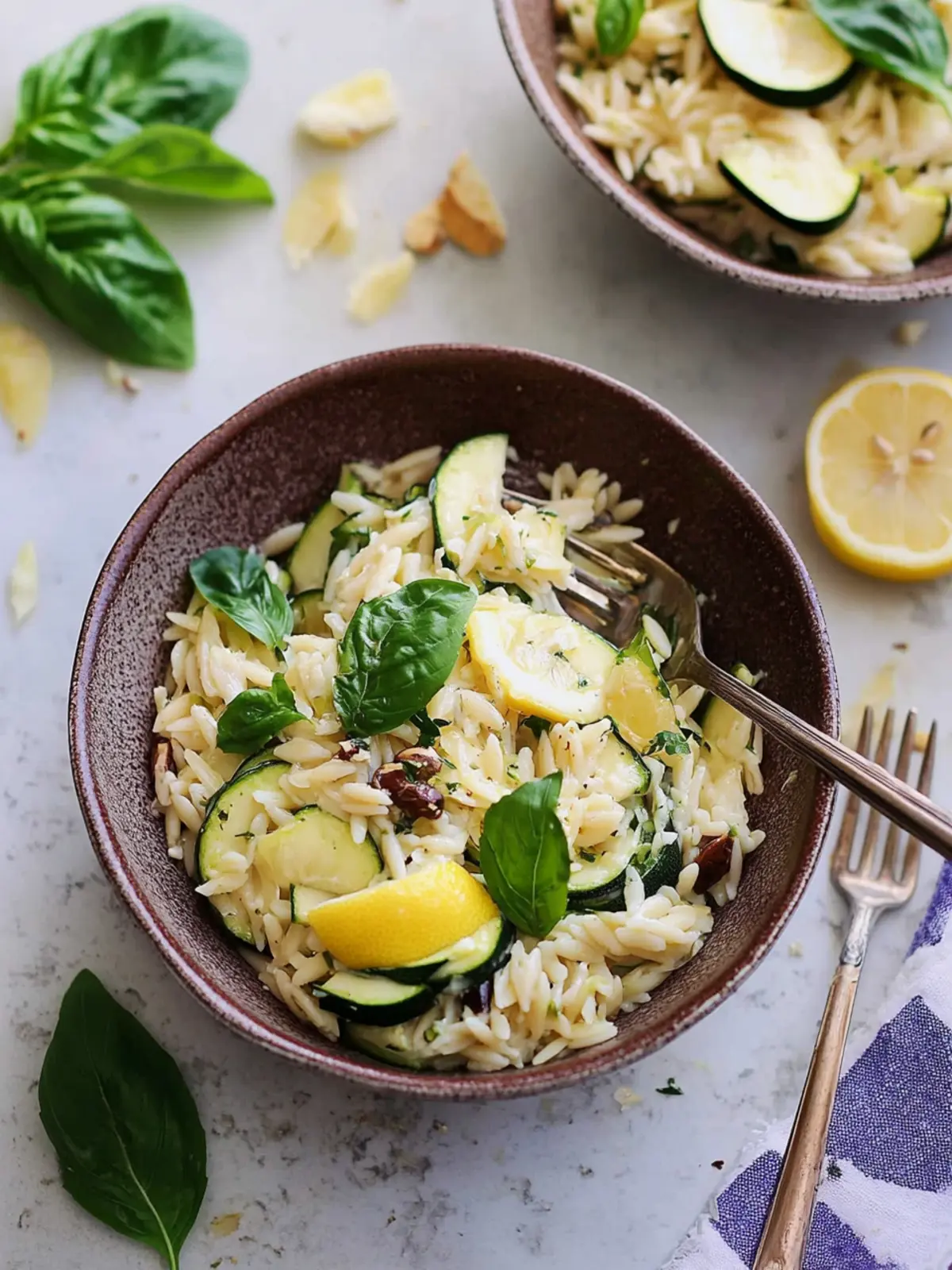 Bright Zucchini Lemon Orzo for a Refreshing Summer Meal 2 Zucchini Lemon Orzo