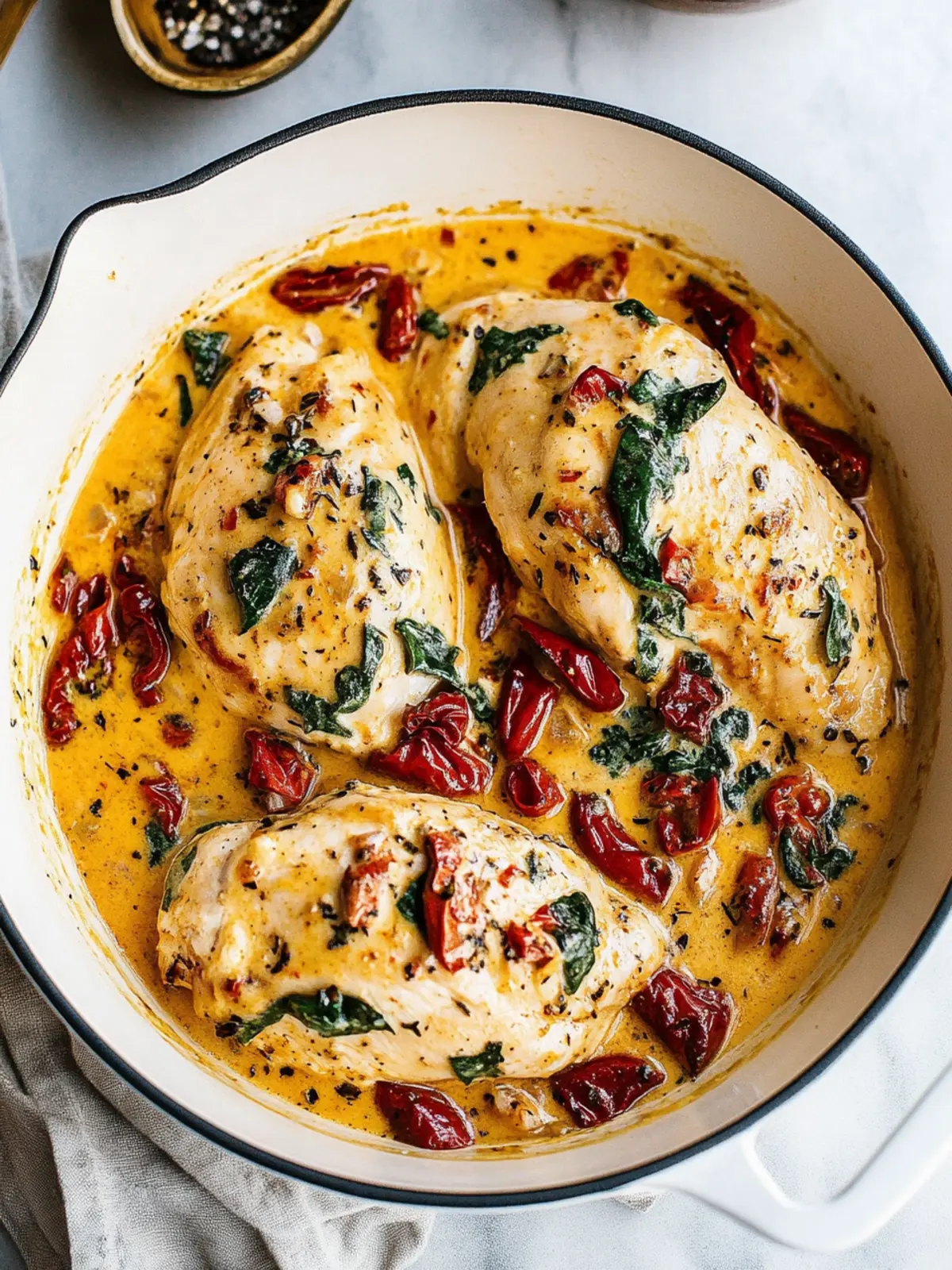 Creamy Tuscan Chicken: Easy Comfort Food for Cozy Nights 3 Creamy Tuscan Chicken