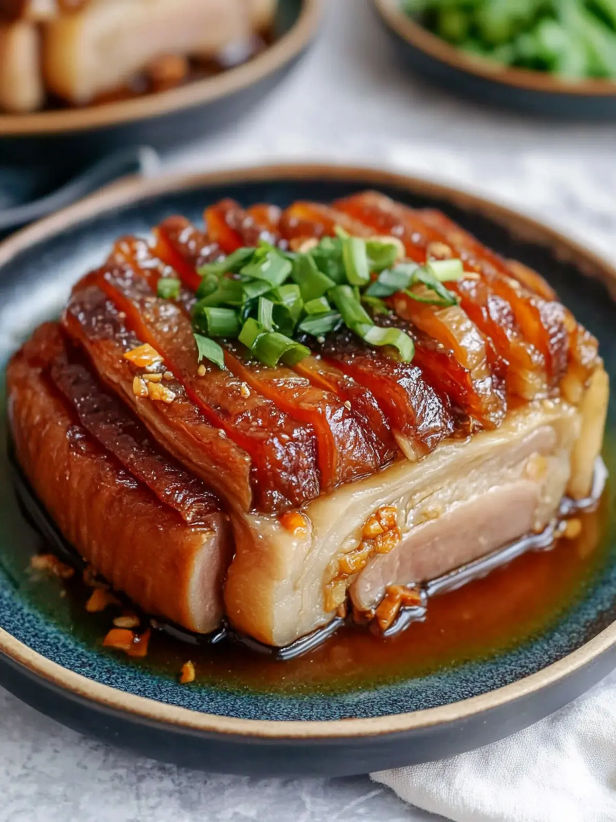 Savory Mei Cai Kou Rou: Melt-in-Your-Mouth Pork Belly Delight 4 Mei Cai Kou Rou (Steamed Pork Belly/梅菜扣肉)